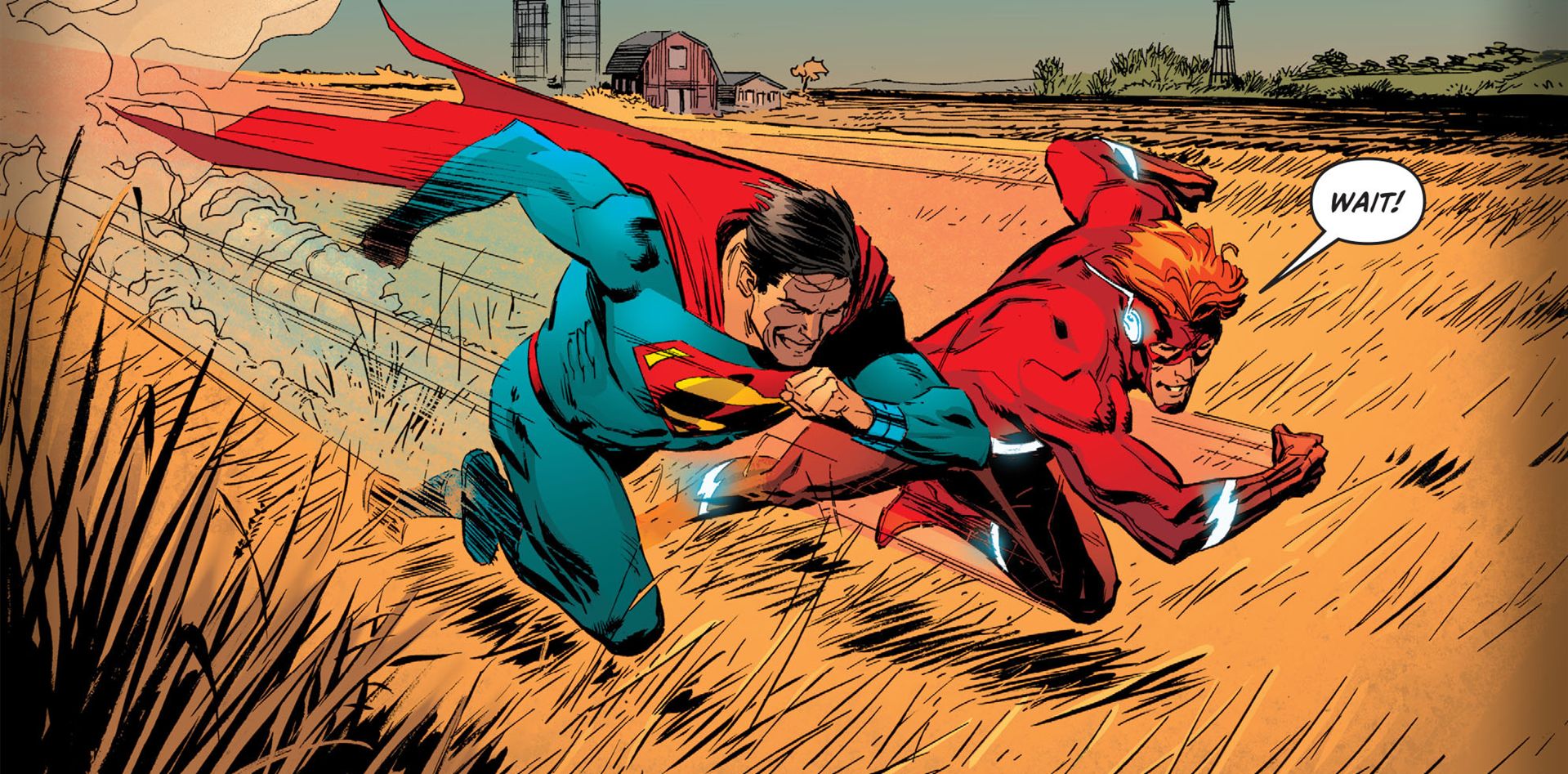 Download mobile wallpaper Superman, Flash, Comics, Dc Comics, Wally West for free.