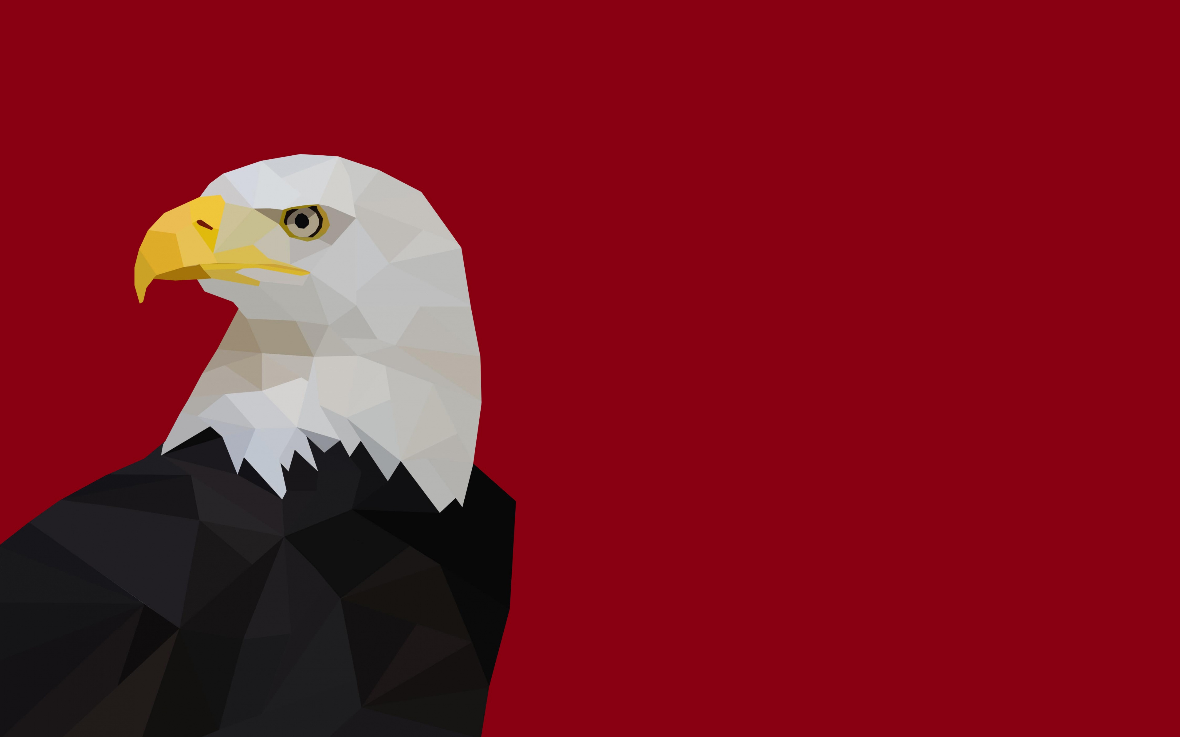 Download mobile wallpaper Animal, Eagle, Artistic, Bald Eagle, Low Poly, Bird Of Prey for free.