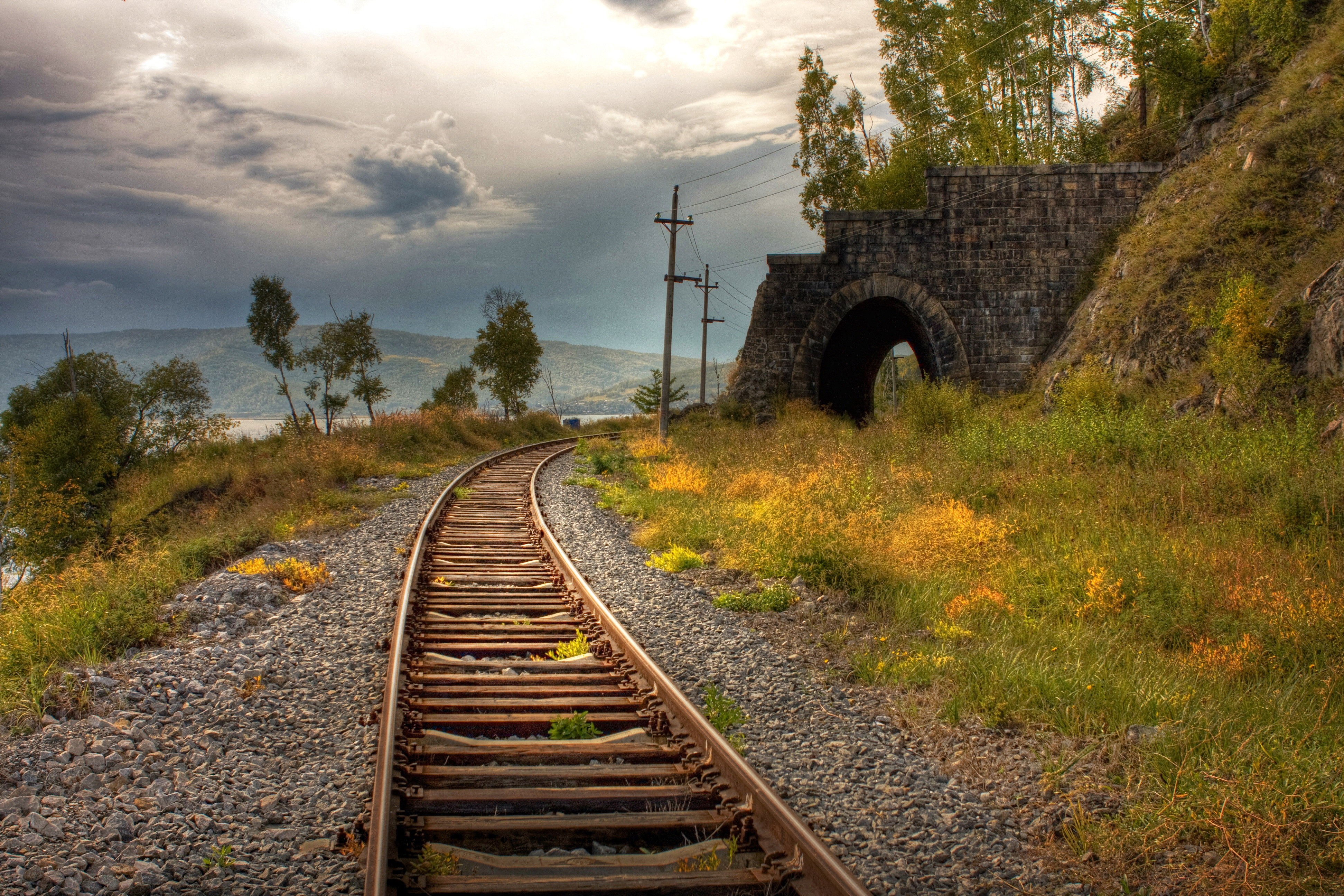 railroad, man made wallpapers for tablet