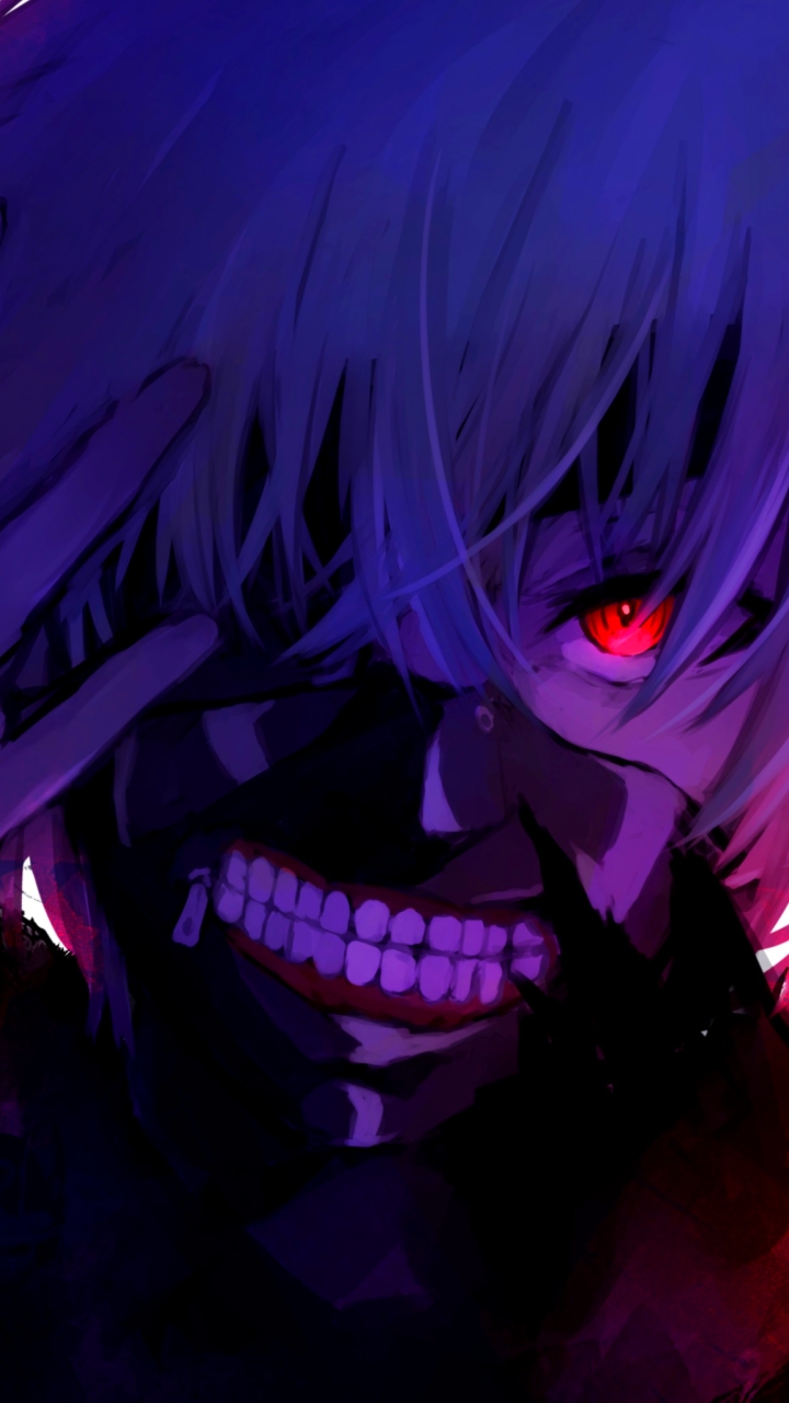 Handy-Wallpaper Rote Augen, Animes, Ken Kanek, Tokyo Ghoul kostenlos herunterladen.