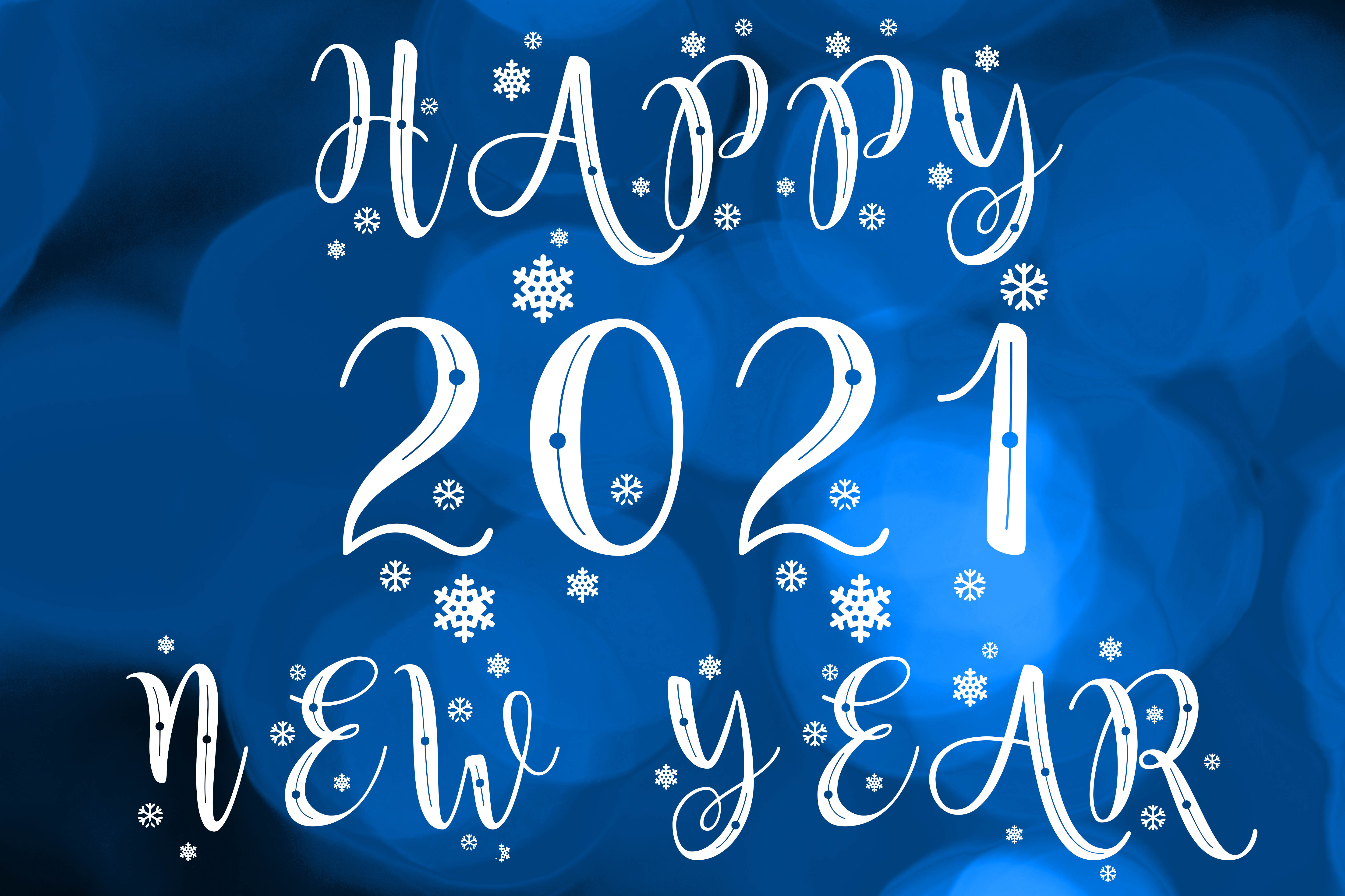 無料モバイル壁紙青い, ホリデー, 2021年新年をダウンロードします。