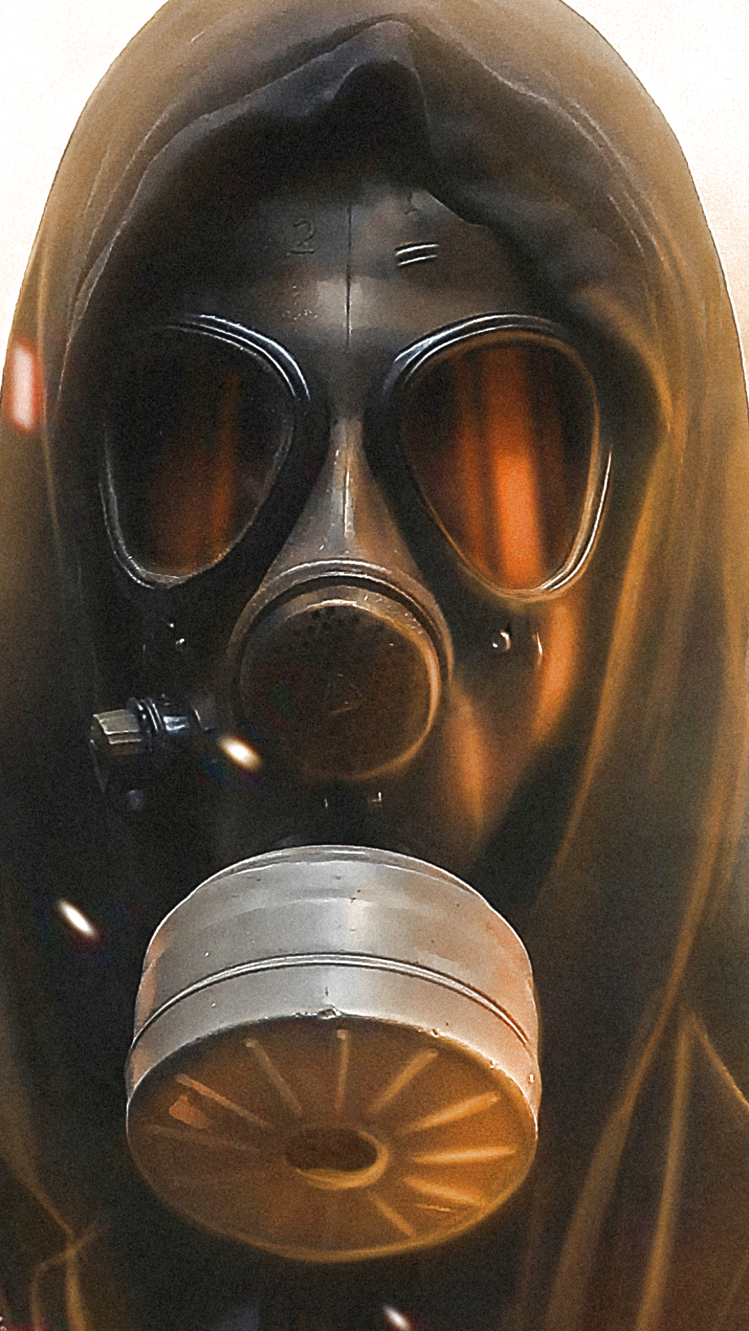 Download mobile wallpaper Dark, Gas Mask for free.