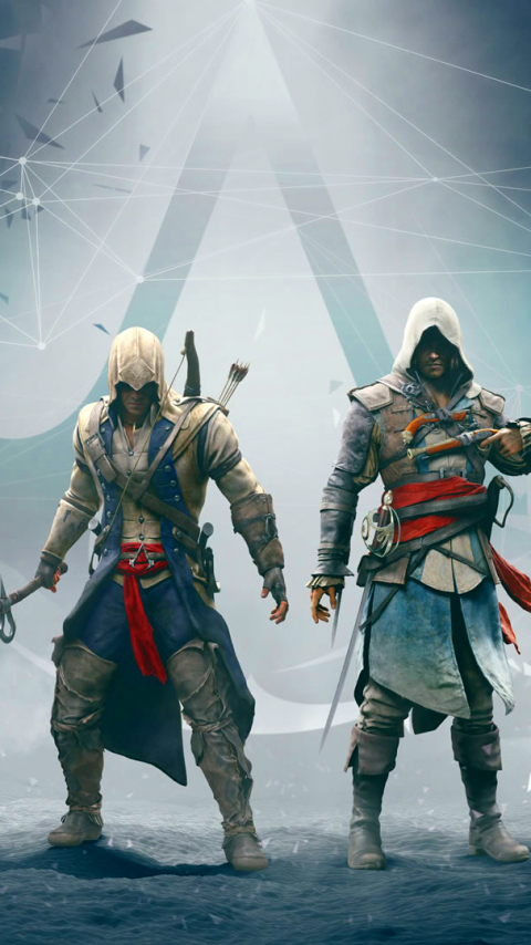Handy-Wallpaper Computerspiele, Altair (Assassin's Creed), Assassin's Creed, Ezio (Assassin's Creed), Connor (Assassin's Creed), Eduard Kenway kostenlos herunterladen.