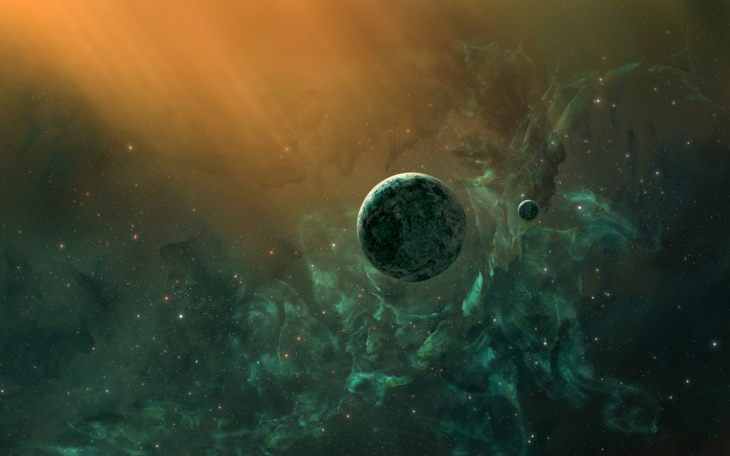 Download mobile wallpaper Nebula, Space, Planet, Sci Fi for free.