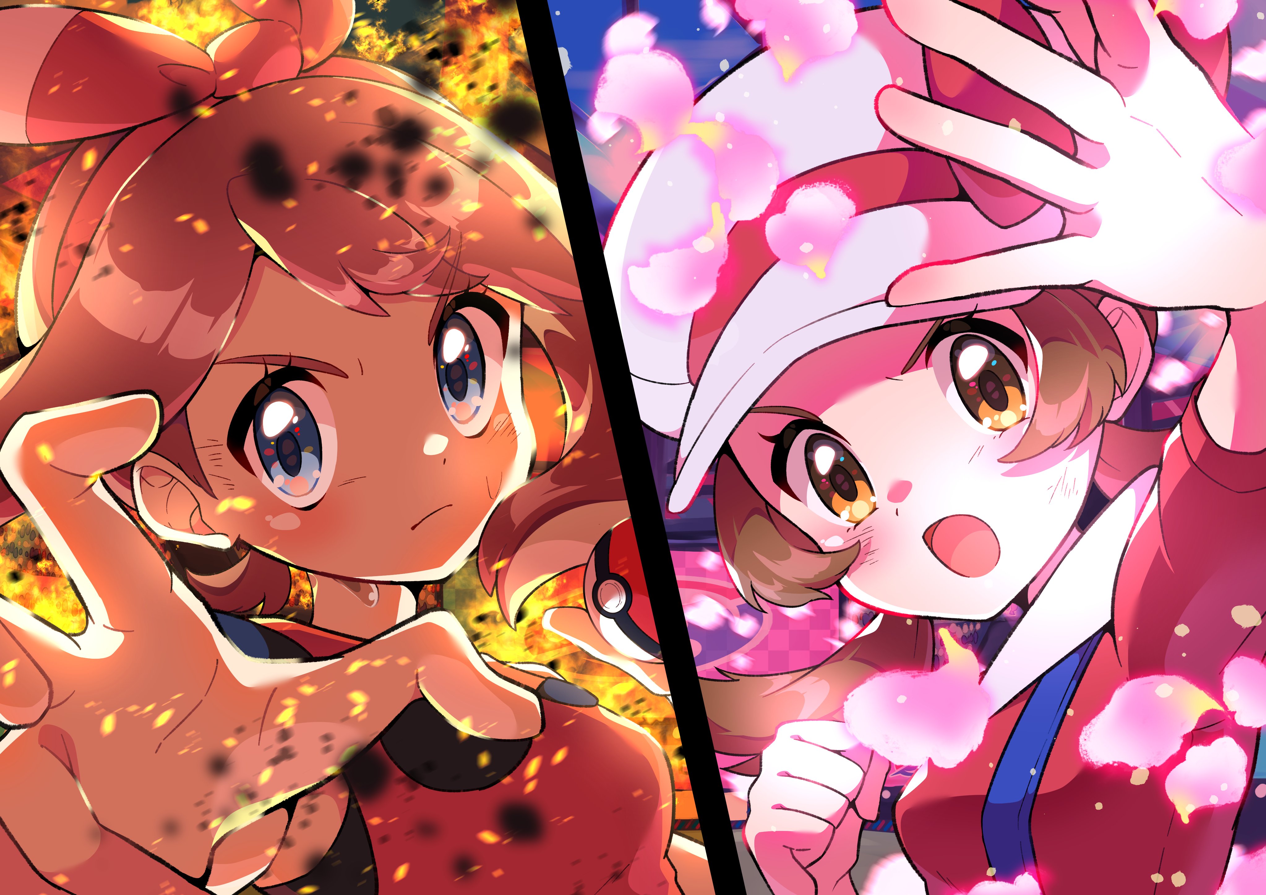Download mobile wallpaper Anime, Pokémon, May (Pokémon), Lyra (Pokemon) for free.