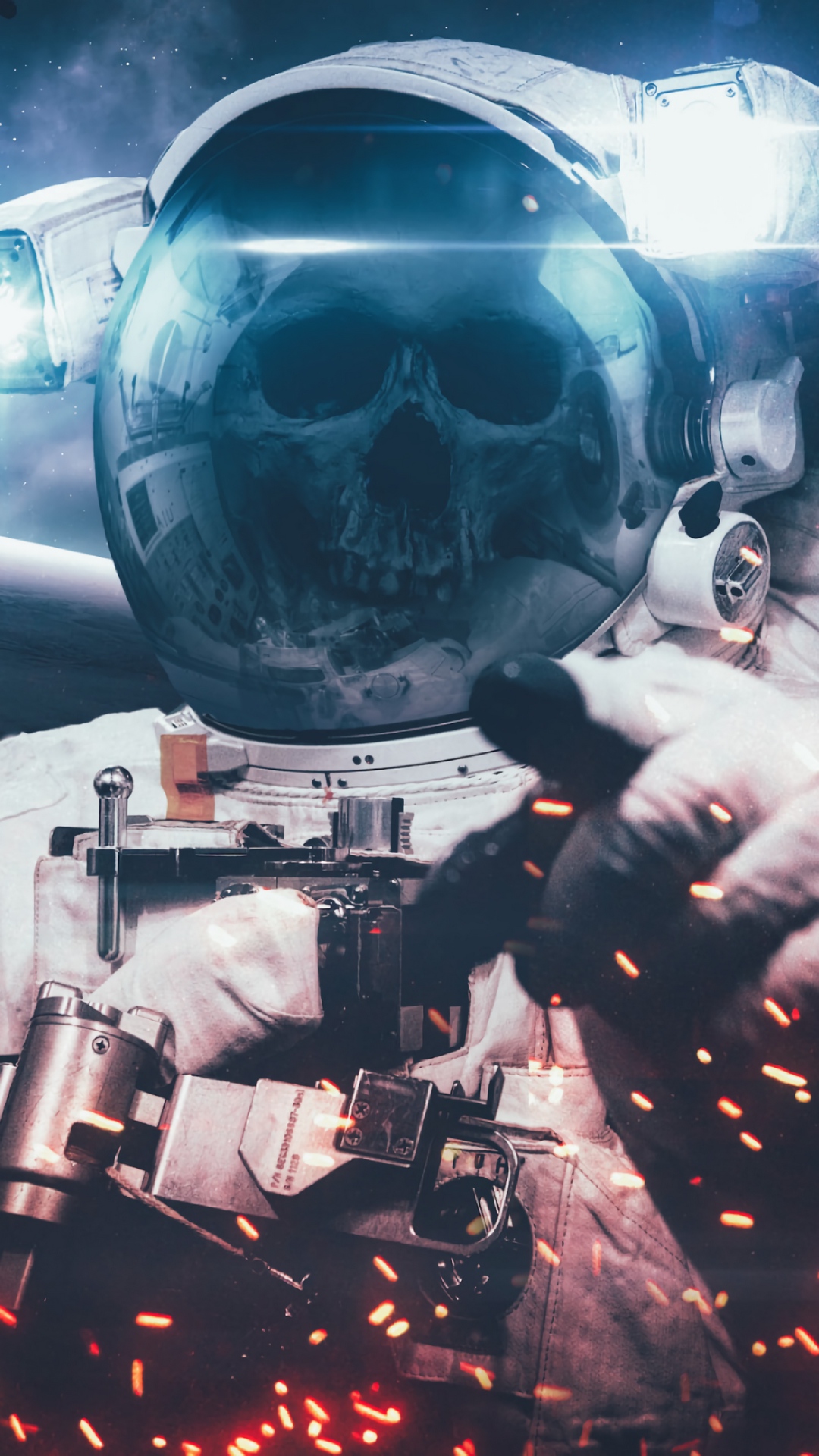 Descarga gratuita de fondo de pantalla para móvil de Ciencia Ficción, Cráneo, Cosmonauta, Traje Espacial, Astronauta, Cráneos.