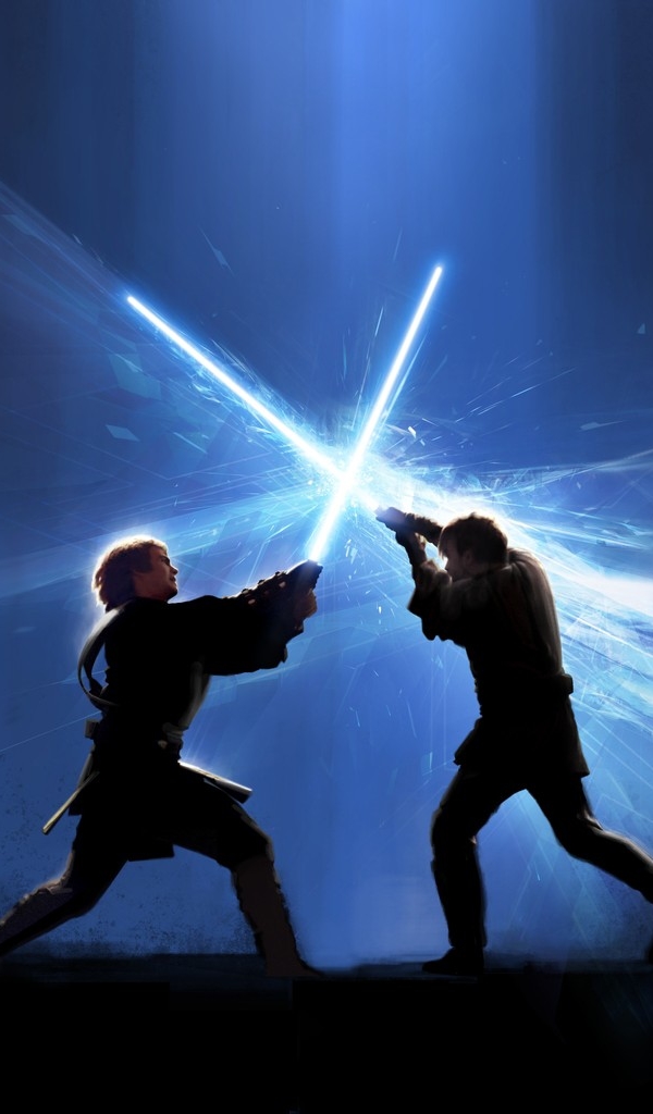 Handy-Wallpaper Anakin Skywalker, Filme, Krieg Der Sterne, Obi Wan Kenobi kostenlos herunterladen.