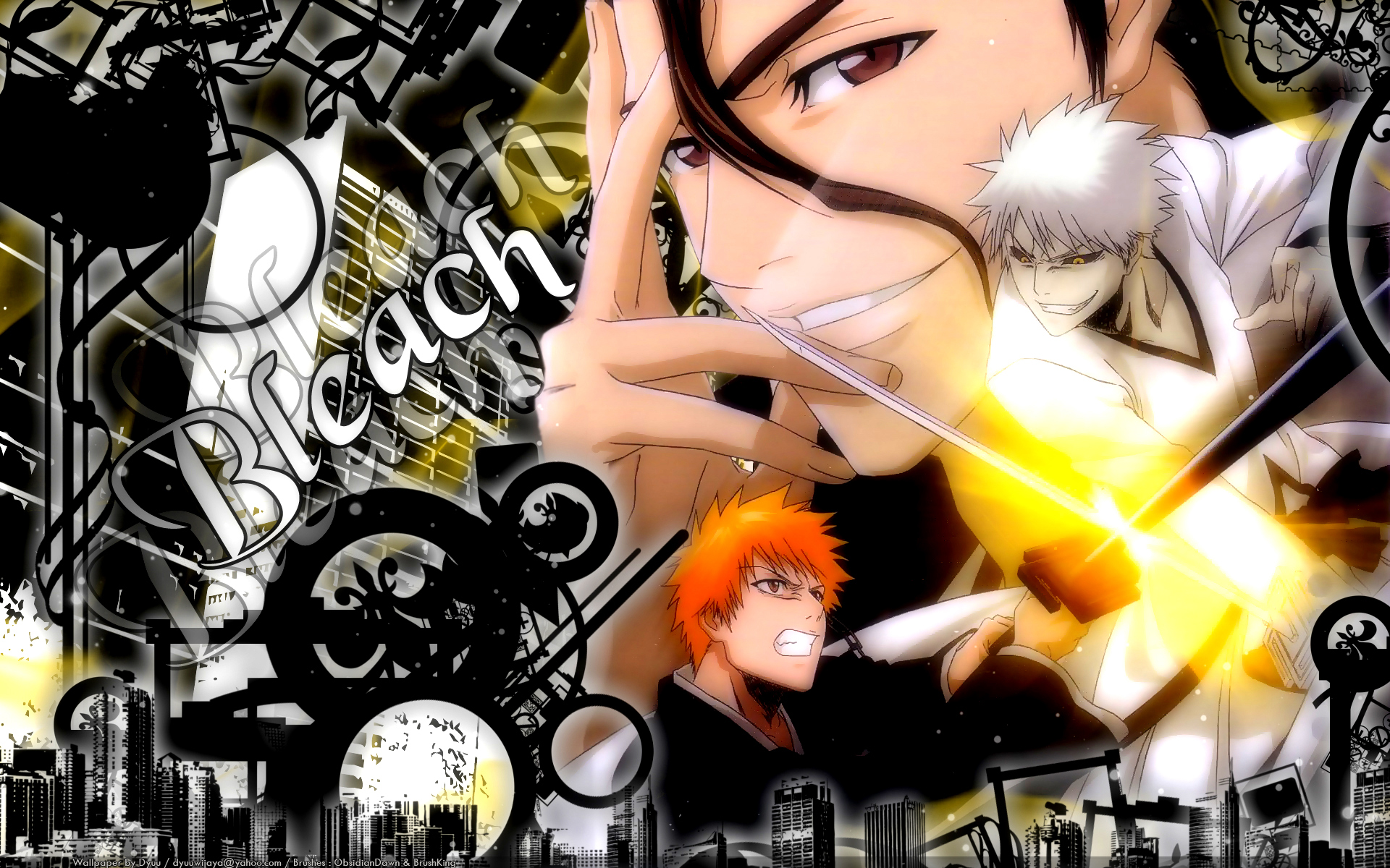 Free download wallpaper Anime, Bleach, Ichigo Kurosaki, Sōsuke Aizen on your PC desktop