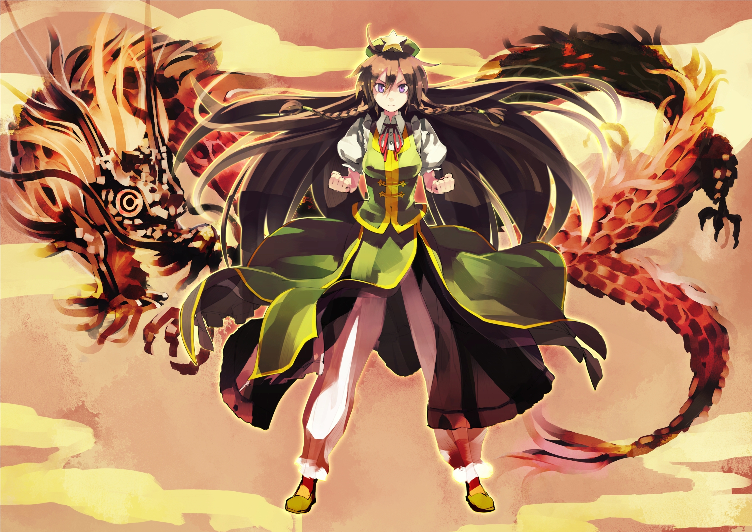 Free download wallpaper Anime, Touhou, Hong Meiling on your PC desktop