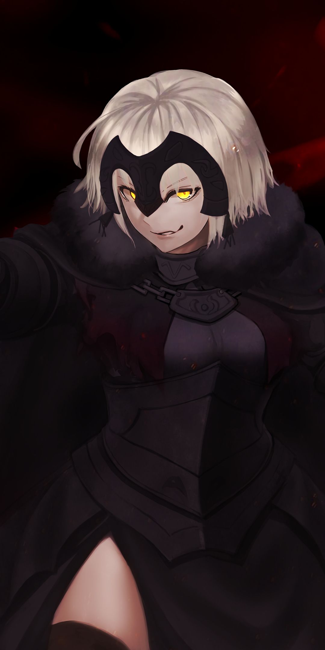 Download mobile wallpaper Anime, Blonde, Yellow Eyes, Short Hair, Woman Warrior, Fate/grand Order, Jeanne D'arc Alter, Avenger (Fate/grand Order), Fate Series for free.