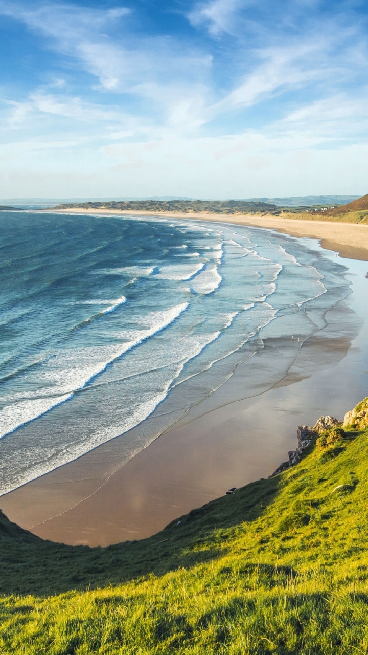 Download mobile wallpaper Nature, Beach, Horizon, Ocean, Earth, Coastline for free.