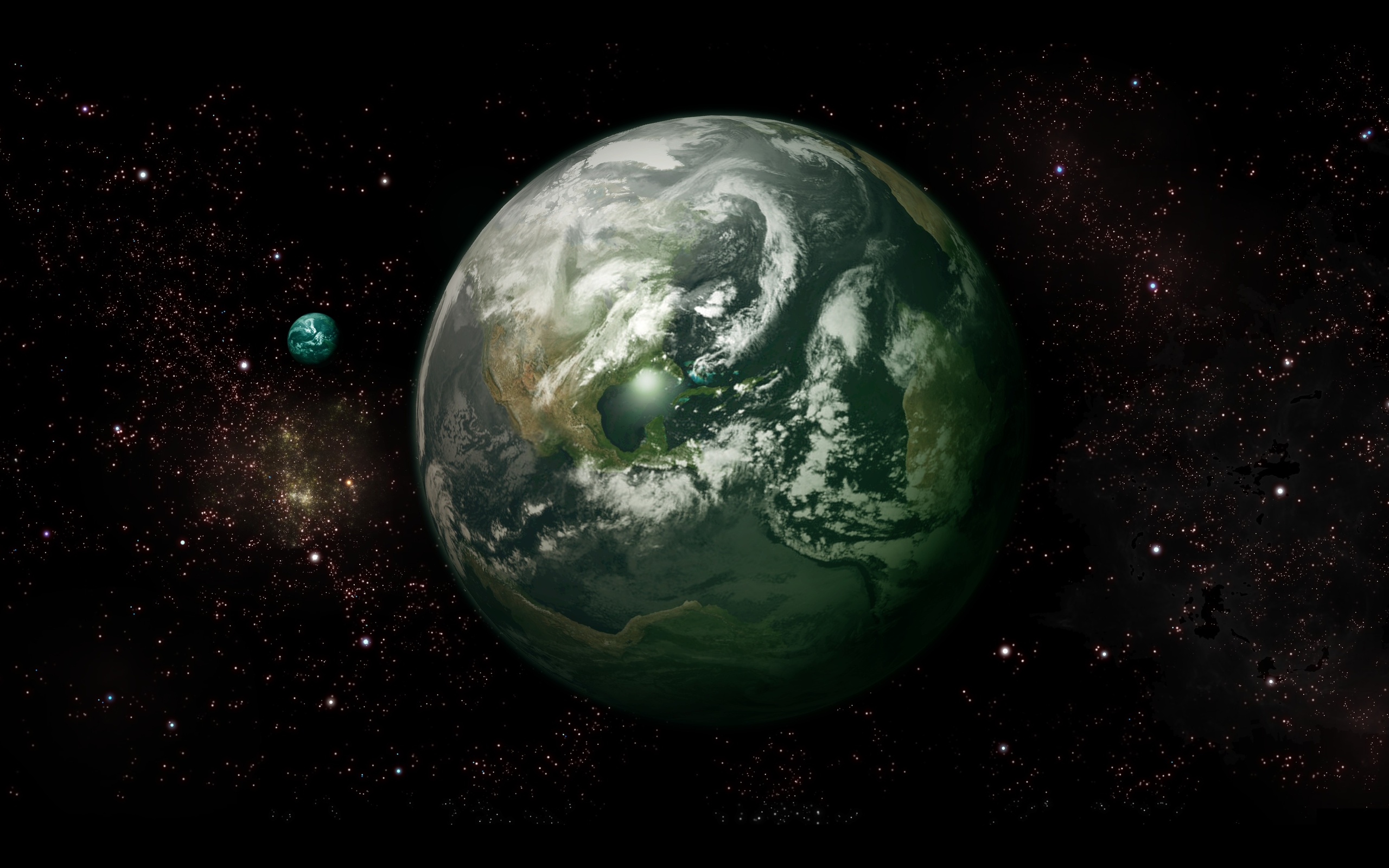 Скачать обои бесплатно Планеты, Звезды, Планета, Научная Фантастика картинка на рабочий стол ПК