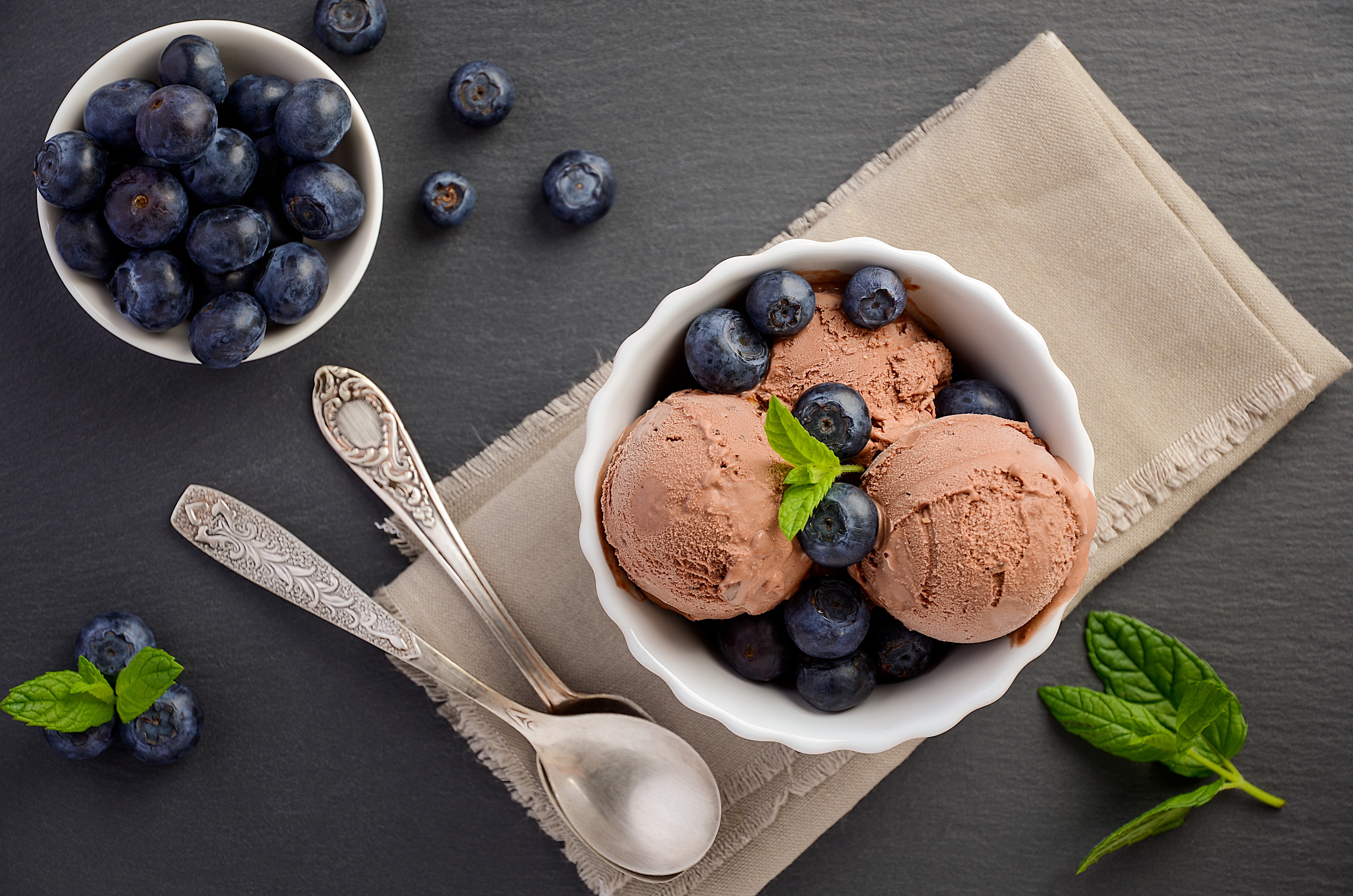 Free download wallpaper Food, Blueberry, Ice Cream, Still Life, Berry on your PC desktop