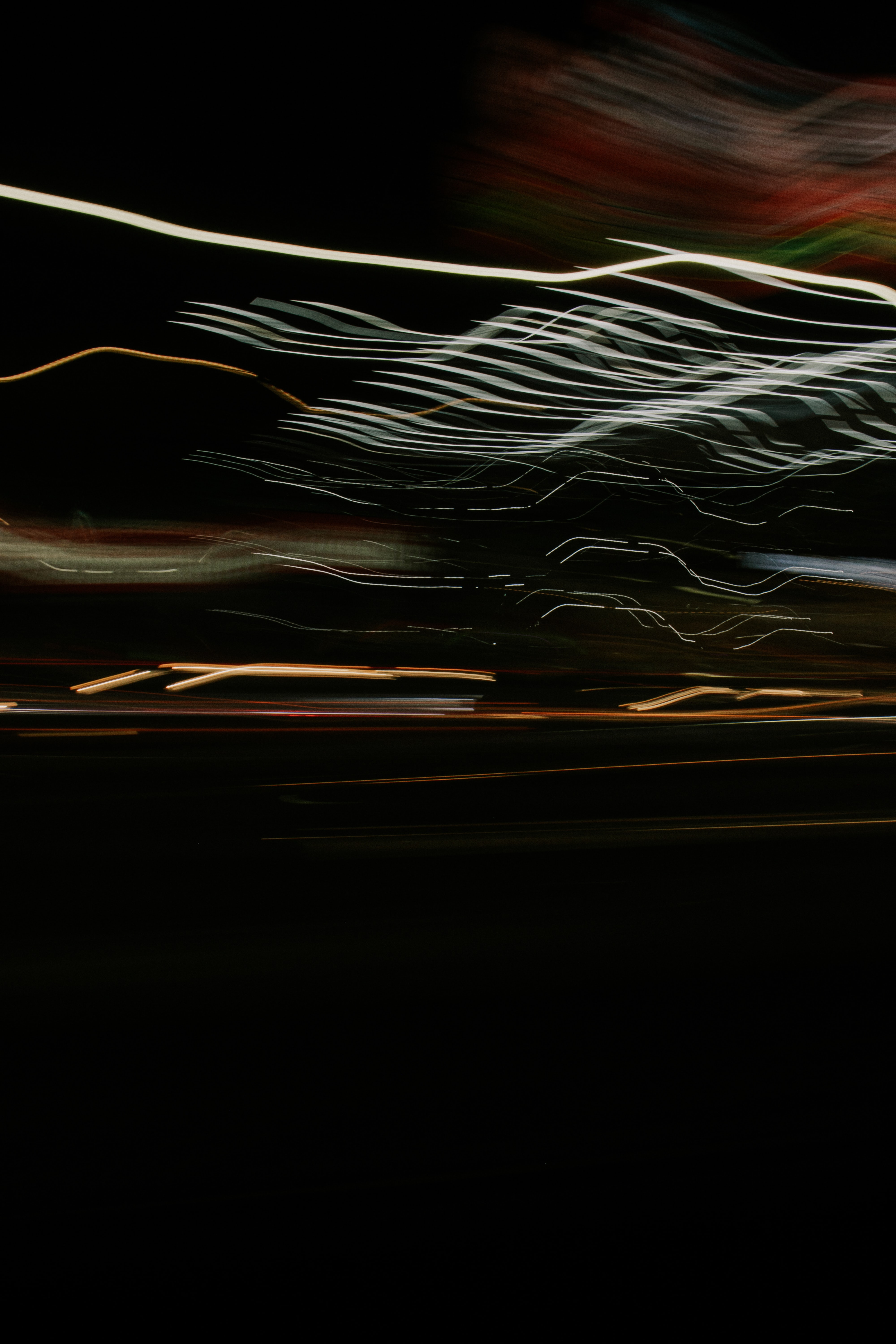 Download mobile wallpaper Waves, Long Exposure, Smooth, Shine, Light, Blur, Abstract for free.