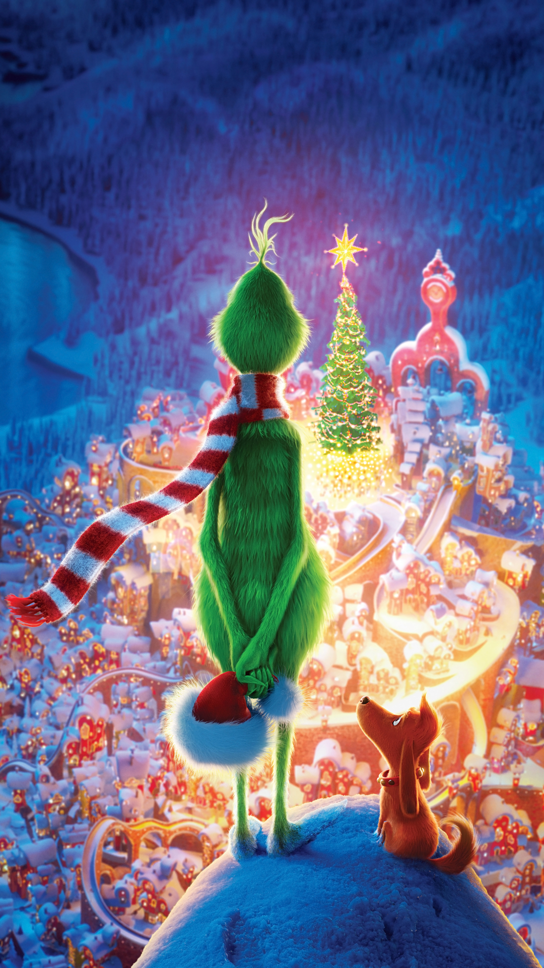 the grinch, movie, christmas Phone Background
