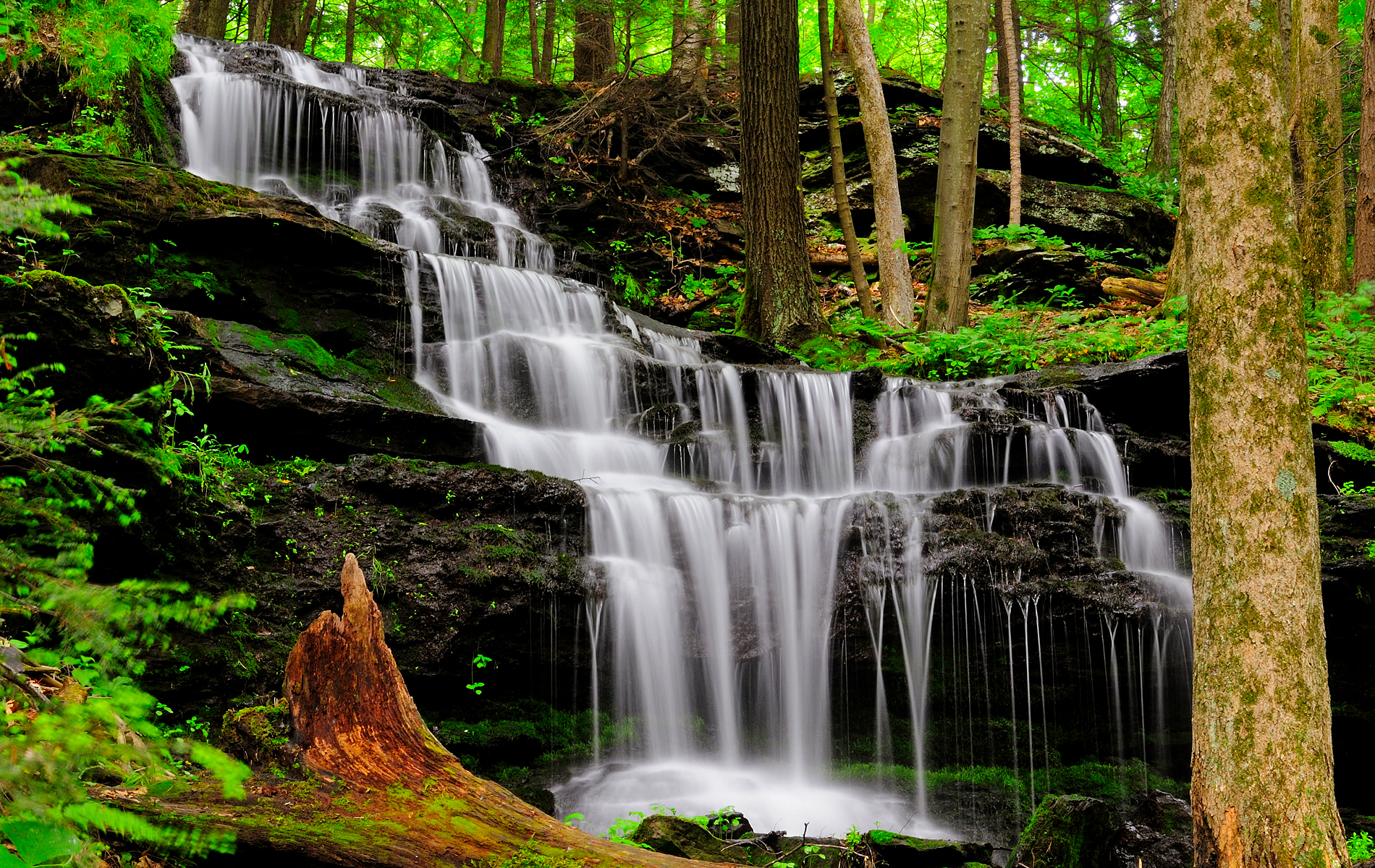 Free download wallpaper Waterfalls, Waterfall, Earth, Stone on your PC desktop