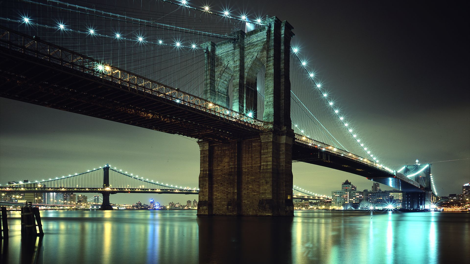Téléchargez gratuitement l'image Pont De Brooklyn, Construction Humaine sur le bureau de votre PC