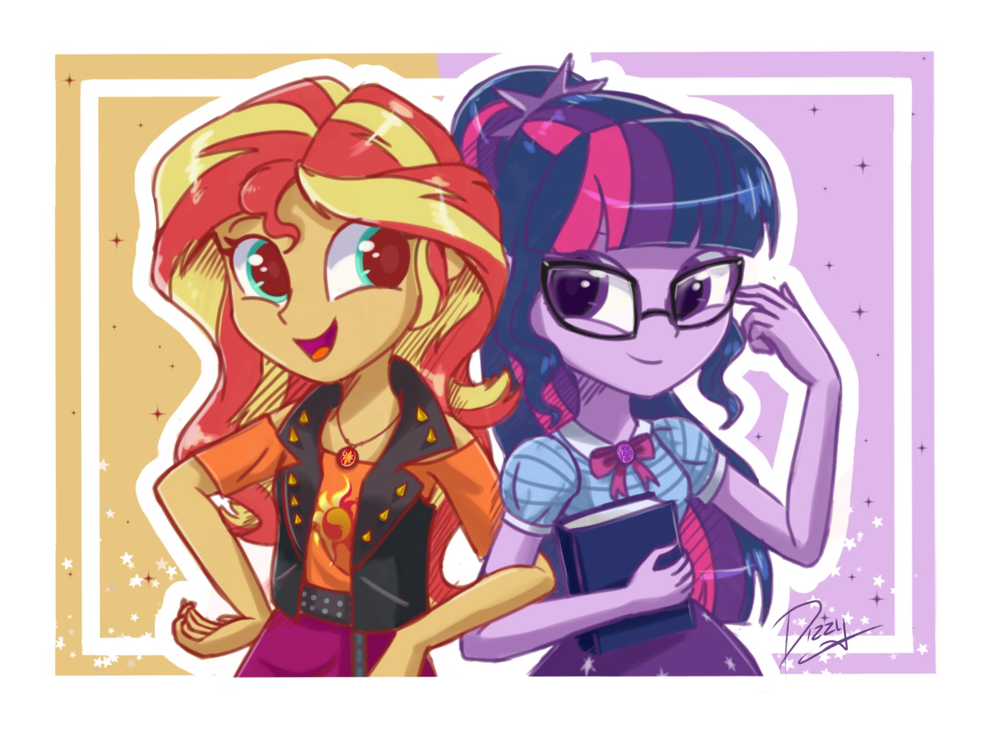 Free download wallpaper My Little Pony, Tv Show, My Little Pony: Equestria Girls, Sunset Shimmer, Sci Twi (My Little Pony) on your PC desktop