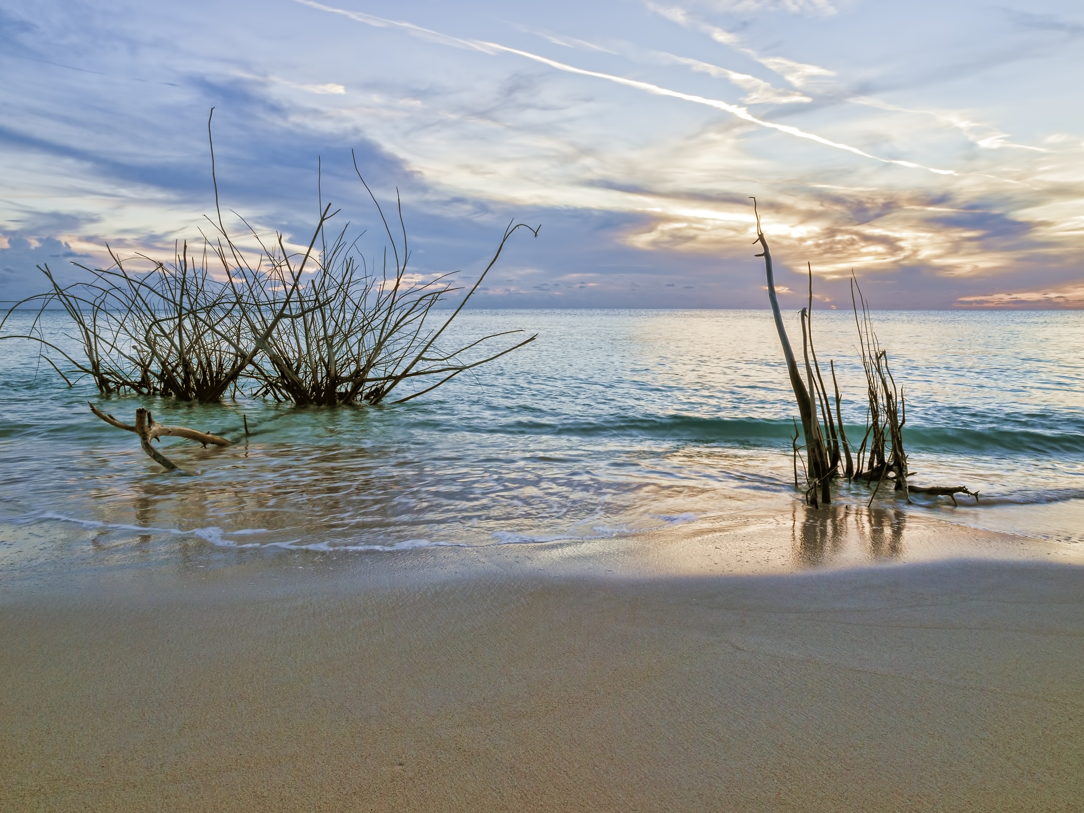 Free download wallpaper Nature, Shore, Bank, Sea, Sunset, Landscape on your PC desktop