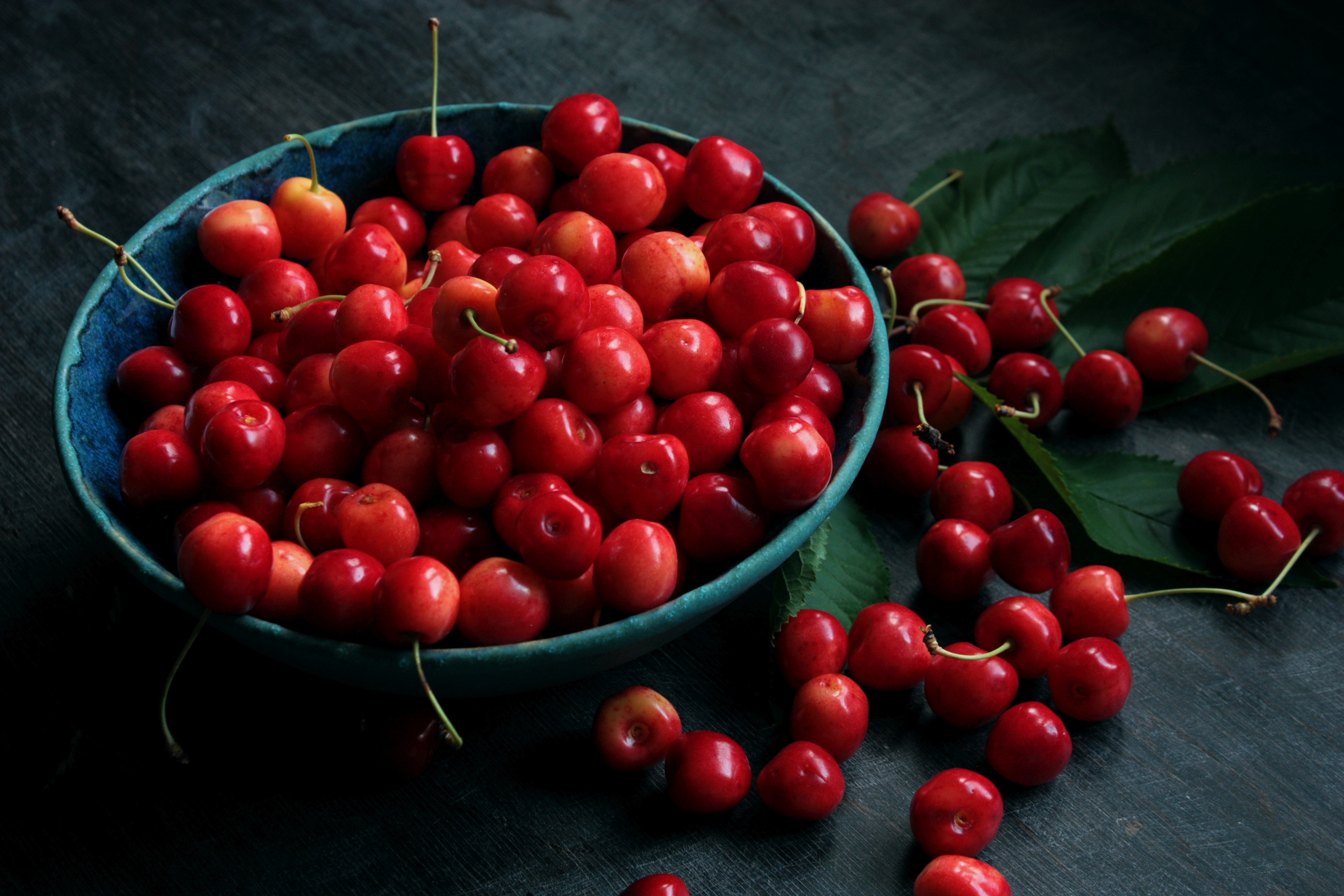 Free download wallpaper Sweet Cherry, Food, Cherry, Berries, Plate on your PC desktop
