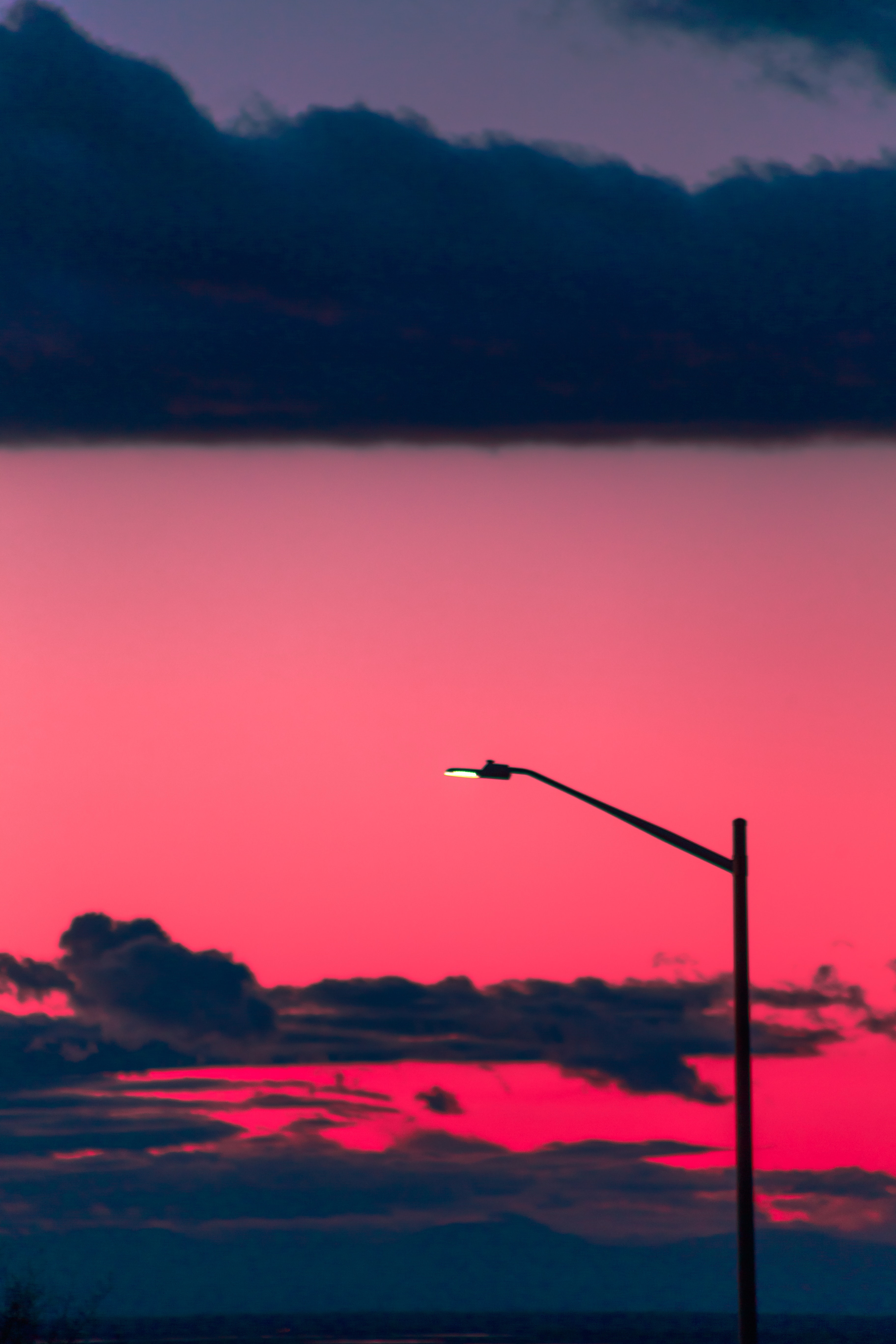 Download mobile wallpaper Miscellanea, Sky, Miscellaneous, Clouds, Lamp, Sunset, Lantern for free.
