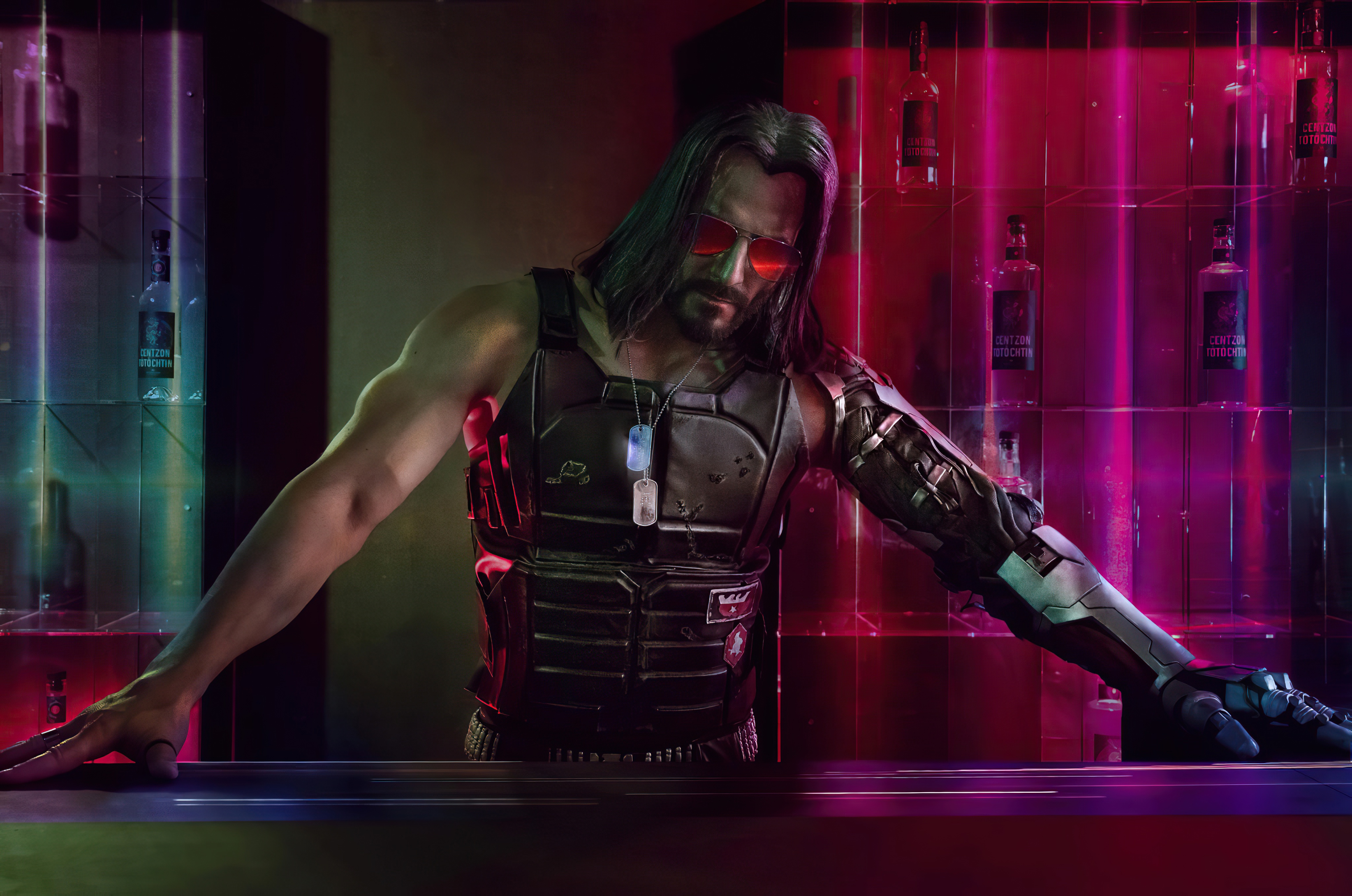 cyborg, cyberpunk 2077, video game, johnny silverhand