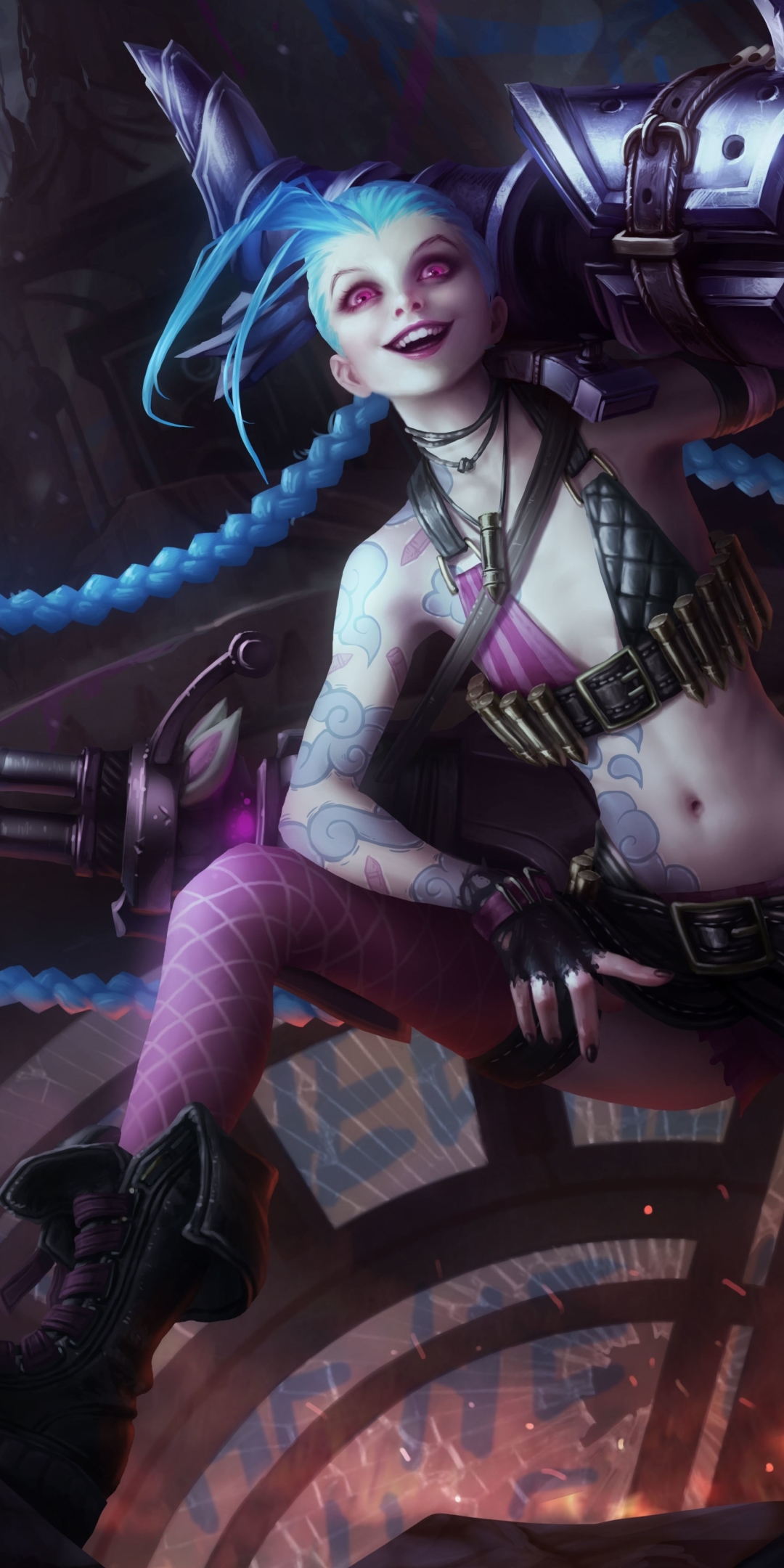 Handy-Wallpaper League Of Legends, Computerspiele, Jinx (Liga Der Legenden) kostenlos herunterladen.