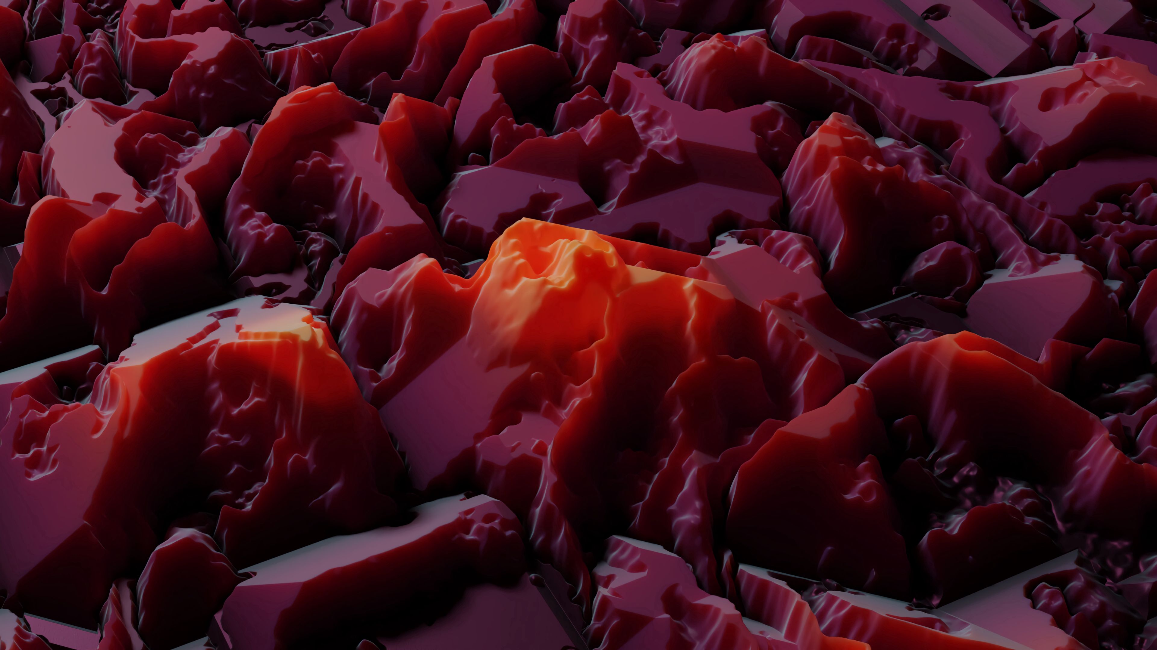 crystal, 3d, red, texture, crystalline