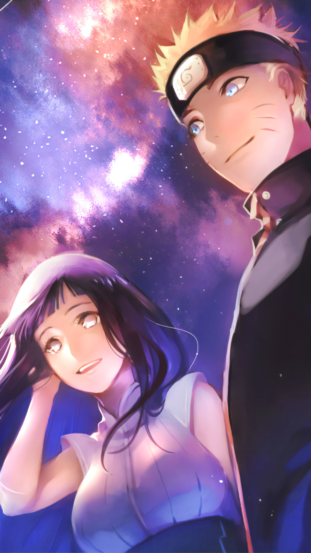 Download mobile wallpaper Anime, Naruto, Starry Sky, Hinata Hyuga, Naruto Uzumaki for free.