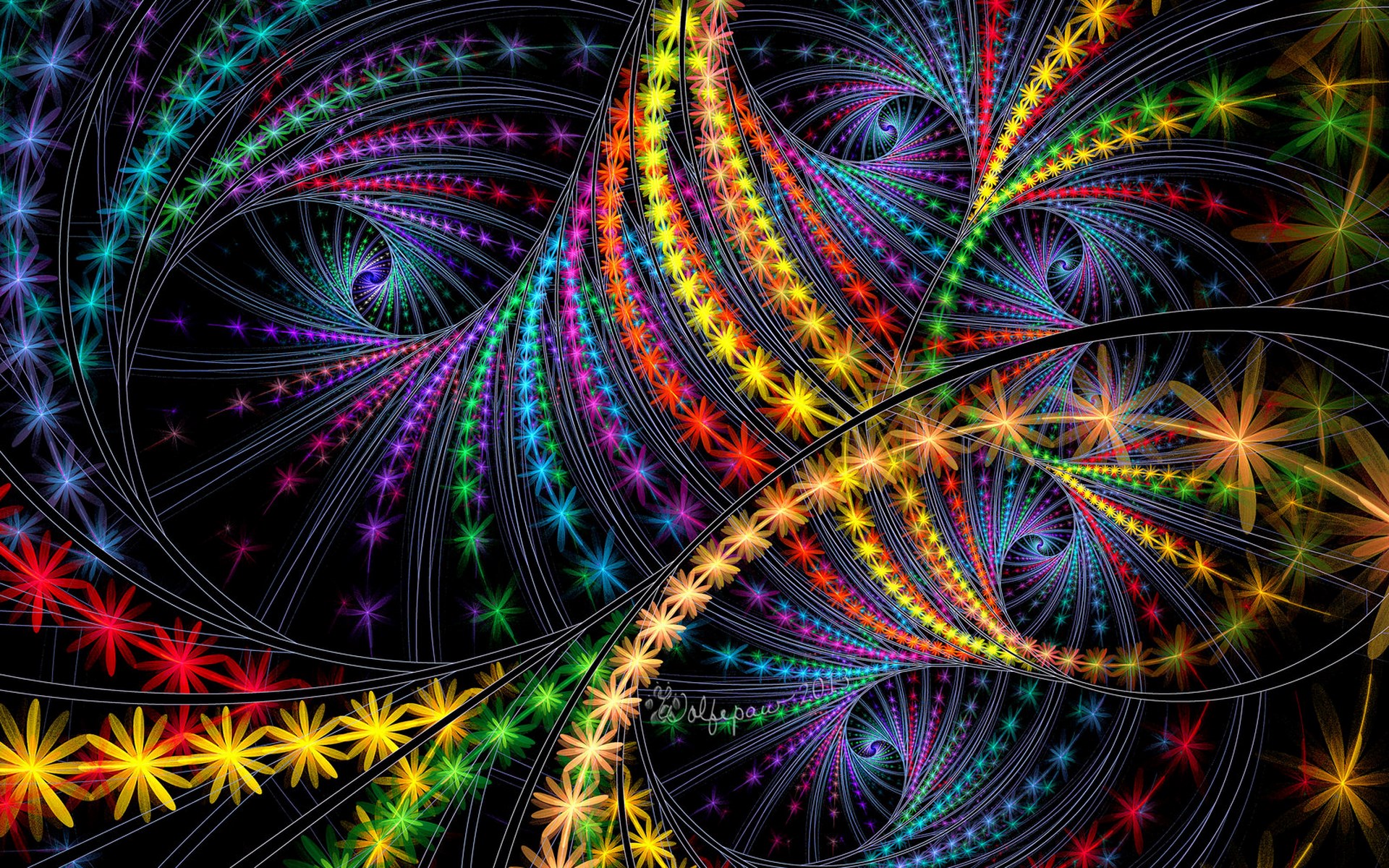 Download mobile wallpaper Abstract, Fractal, Colors, Colorful for free.