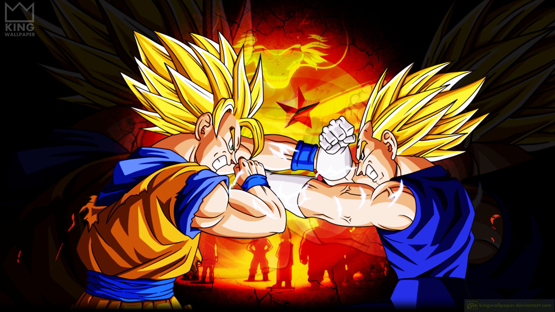 Download mobile wallpaper Anime, Dragon Ball Z, Dragon Ball, Goku, Super Saiyan 2, Vegeta (Dragon Ball) for free.