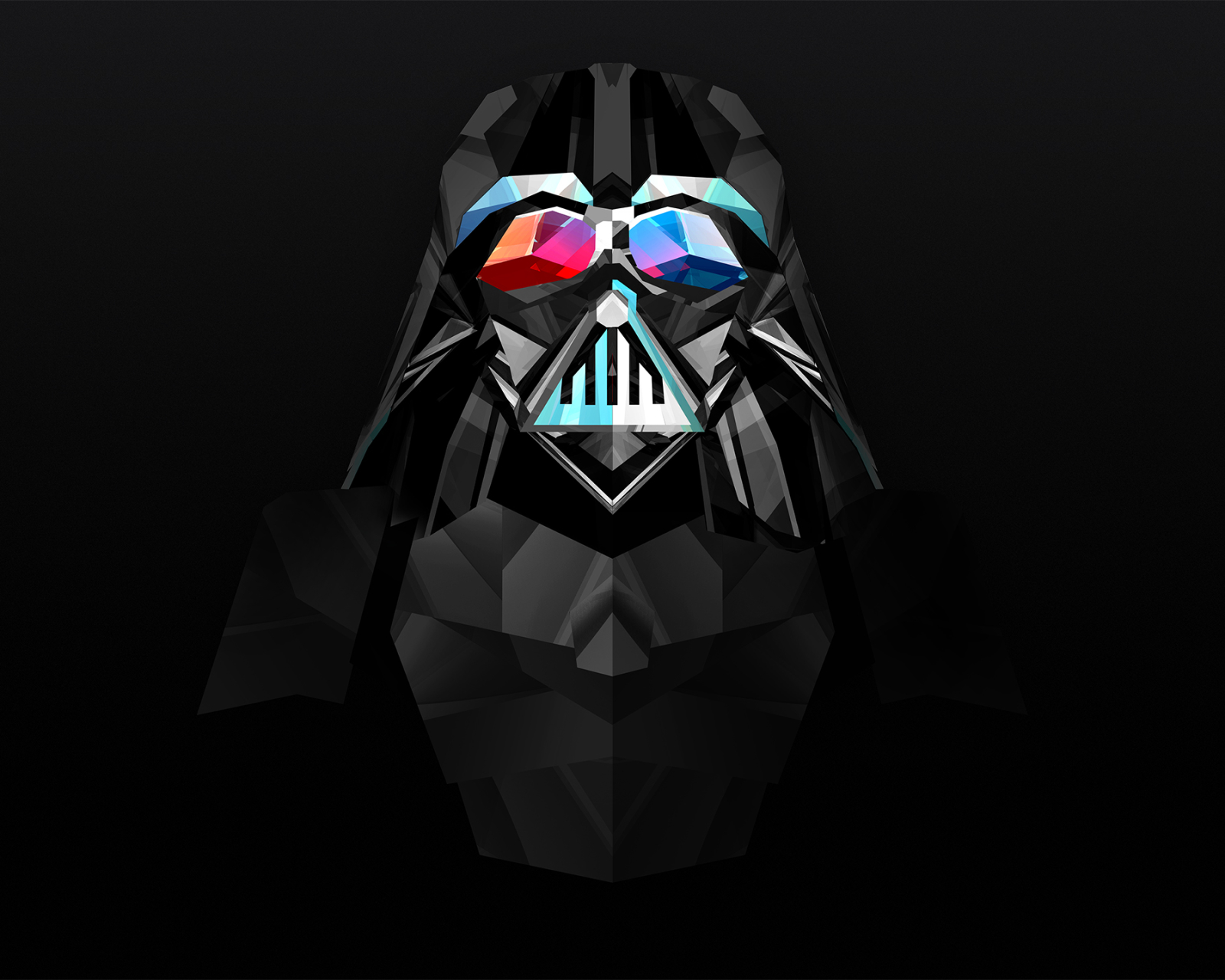 Baixe gratuitamente a imagem Abstrato, Darth Vader, Facetas, Guerra Das Estrelas na área de trabalho do seu PC