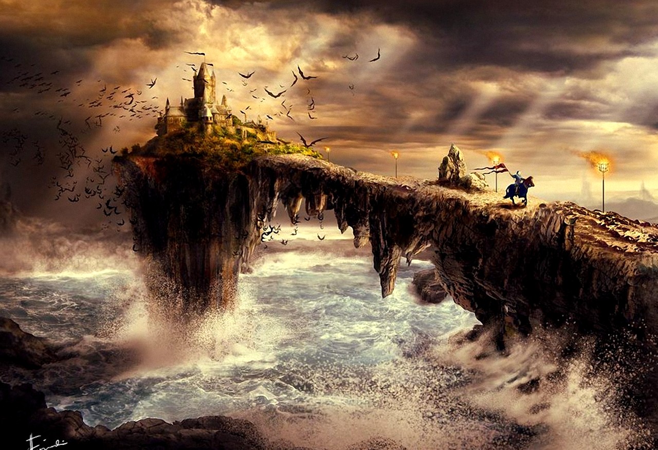 Download mobile wallpaper Fantasy, Castle for free.