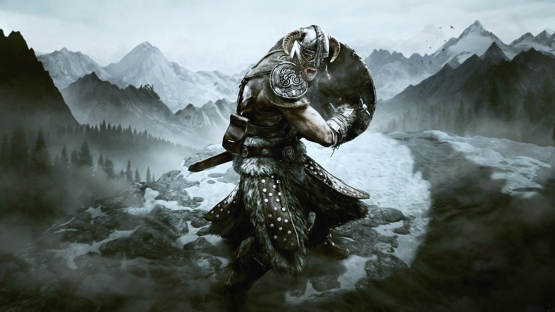 Laden Sie das Krieger, Rüstung, Computerspiele, The Elder Scrolls V: Skyrim, The Elder Scrolls-Bild kostenlos auf Ihren PC-Desktop herunter
