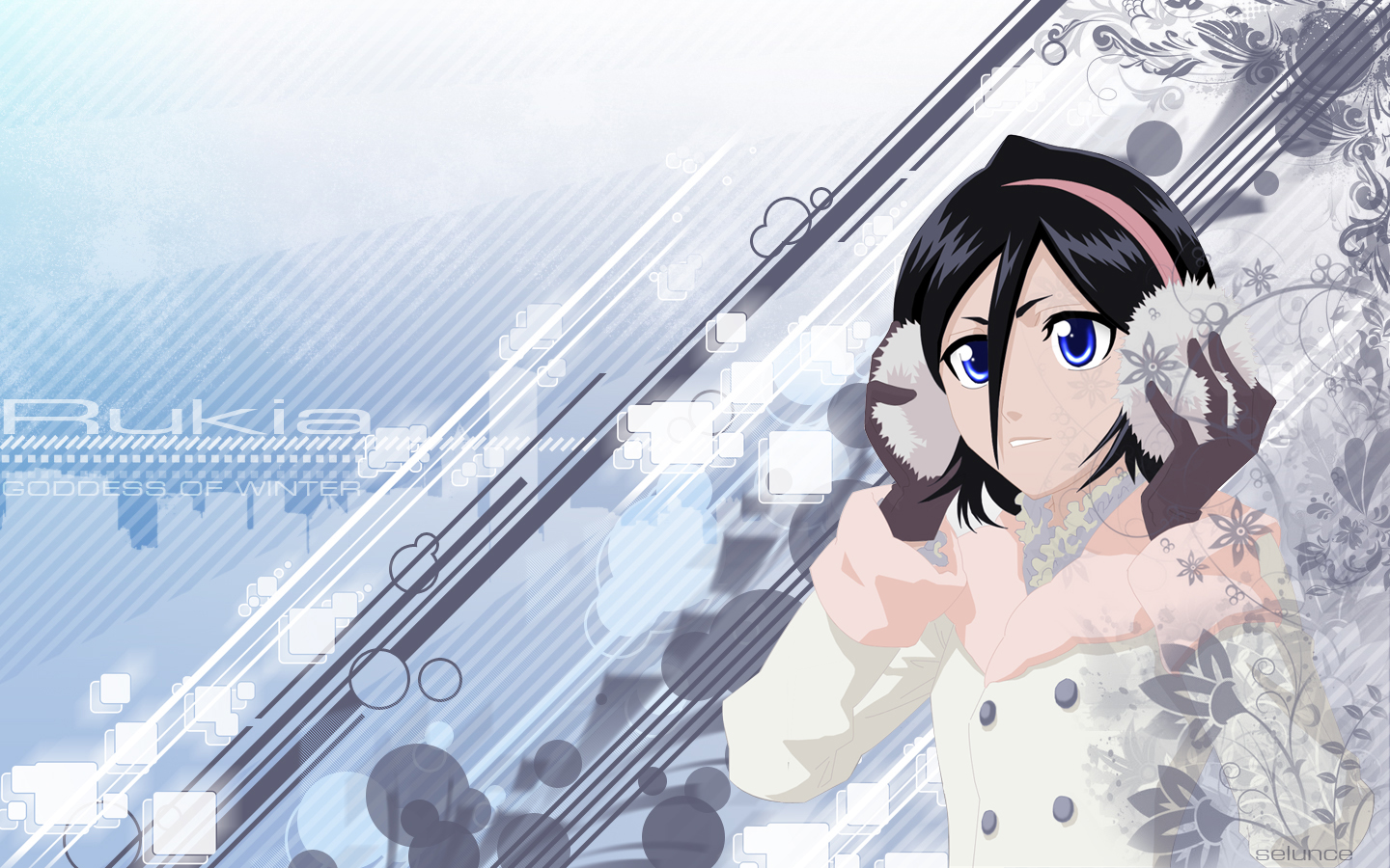 Handy-Wallpaper Bleach, Rukia Kuchiki, Animes kostenlos herunterladen.