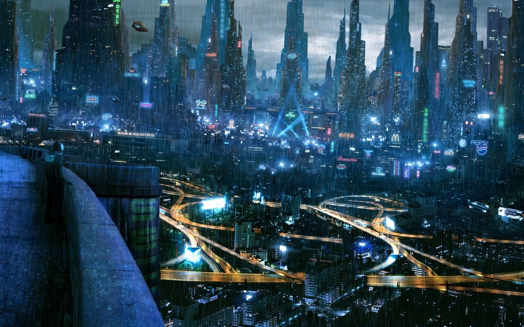 Free download wallpaper City, Sci Fi on your PC desktop