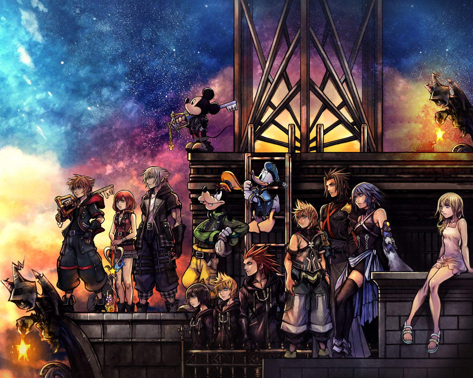 Laden Sie das Computerspiele, Kingdom Hearts, Kingdom Hearts Iii, Königreich Herzen-Bild kostenlos auf Ihren PC-Desktop herunter