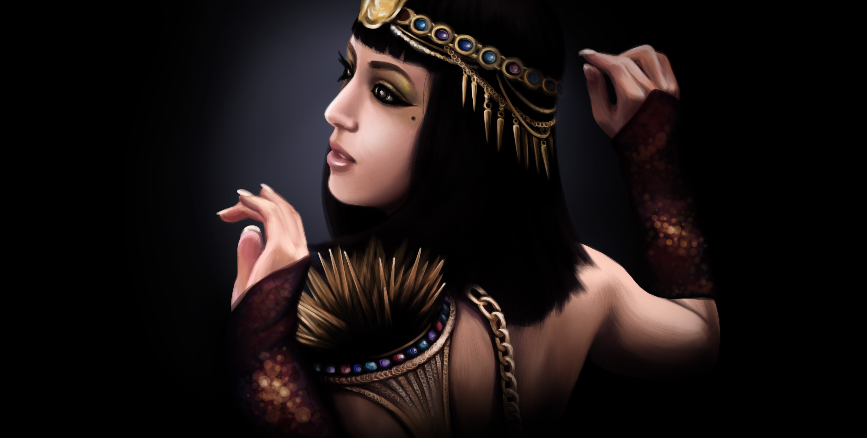 Laden Sie das Fantasie, Frauen, Ägyptisch-Bild kostenlos auf Ihren PC-Desktop herunter