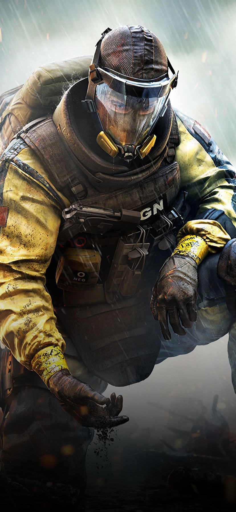 Download mobile wallpaper Gas Mask, Video Game, Tom Clancy's Rainbow Six: Siege for free.