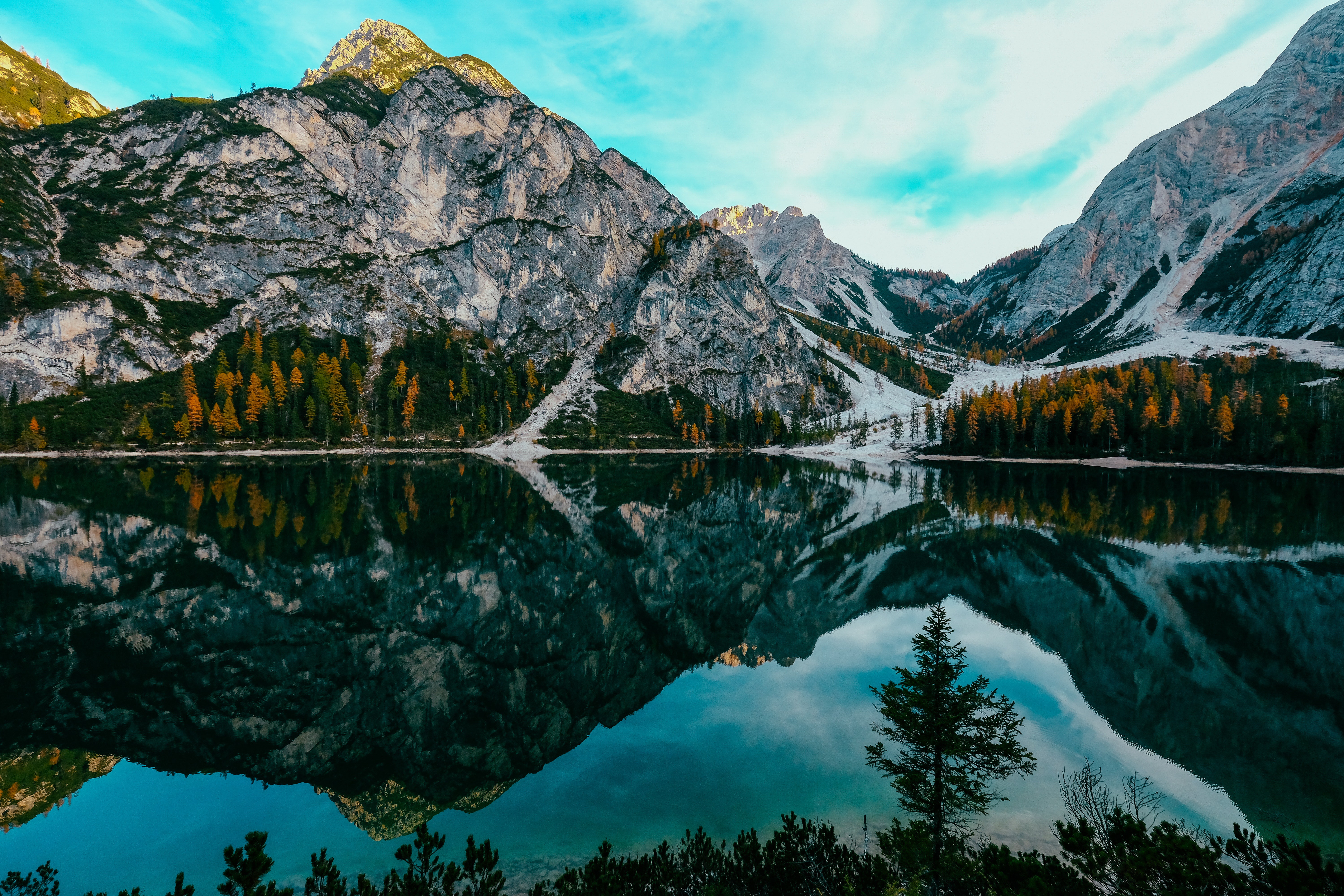 Free download wallpaper Nature, Mountain, Lake, Reflection, Tree, Earth on your PC desktop