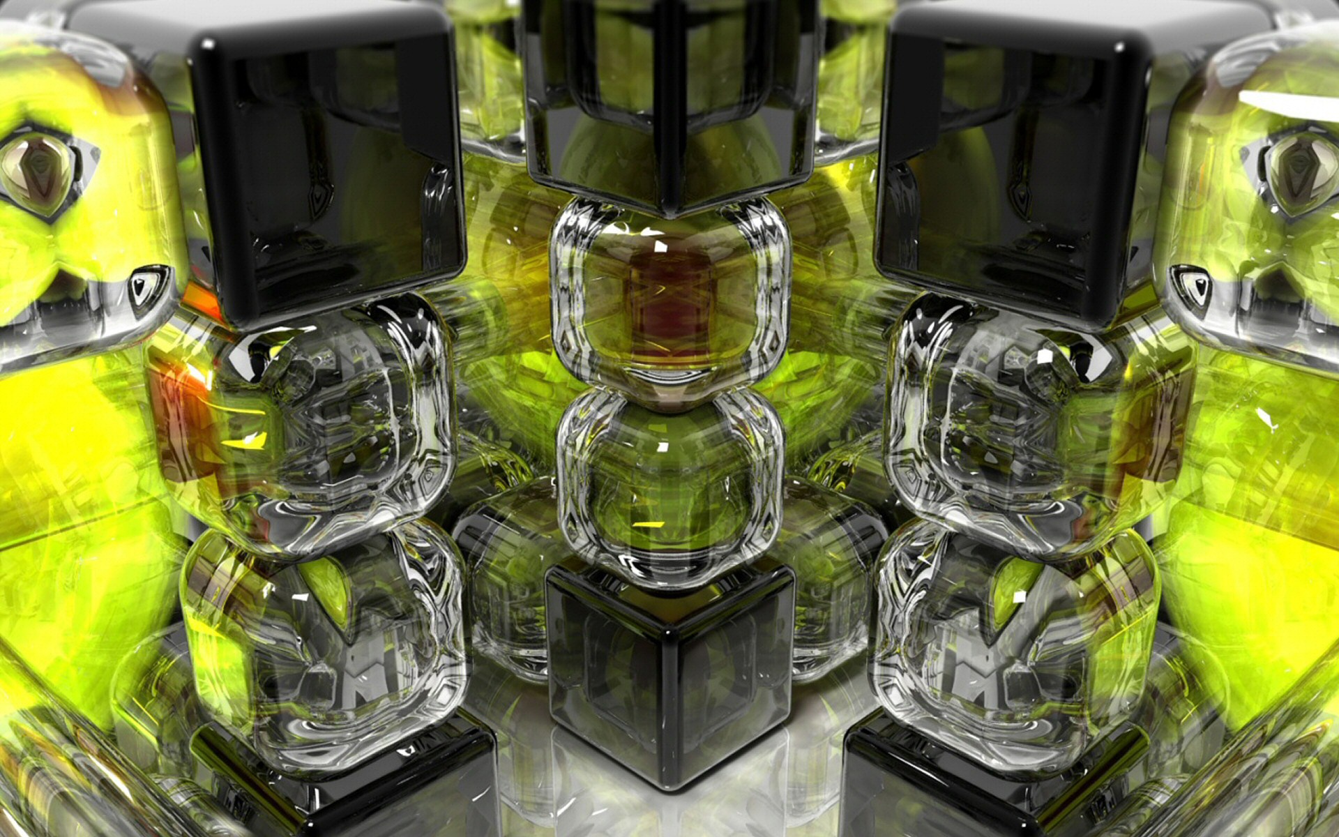Download mobile wallpaper Abstract, 3D, Glass, Square, Cube, Cgi for free.