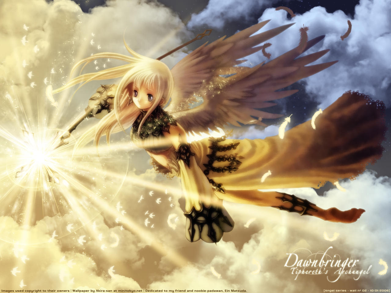 Free download wallpaper Anime, Angel on your PC desktop