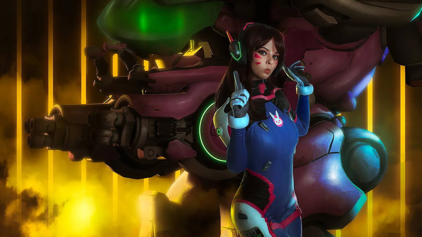 Compyer Backround Desktop wallpaper: D Va (Overwatch), Women, Cosplay, Overwatch 4K free ...