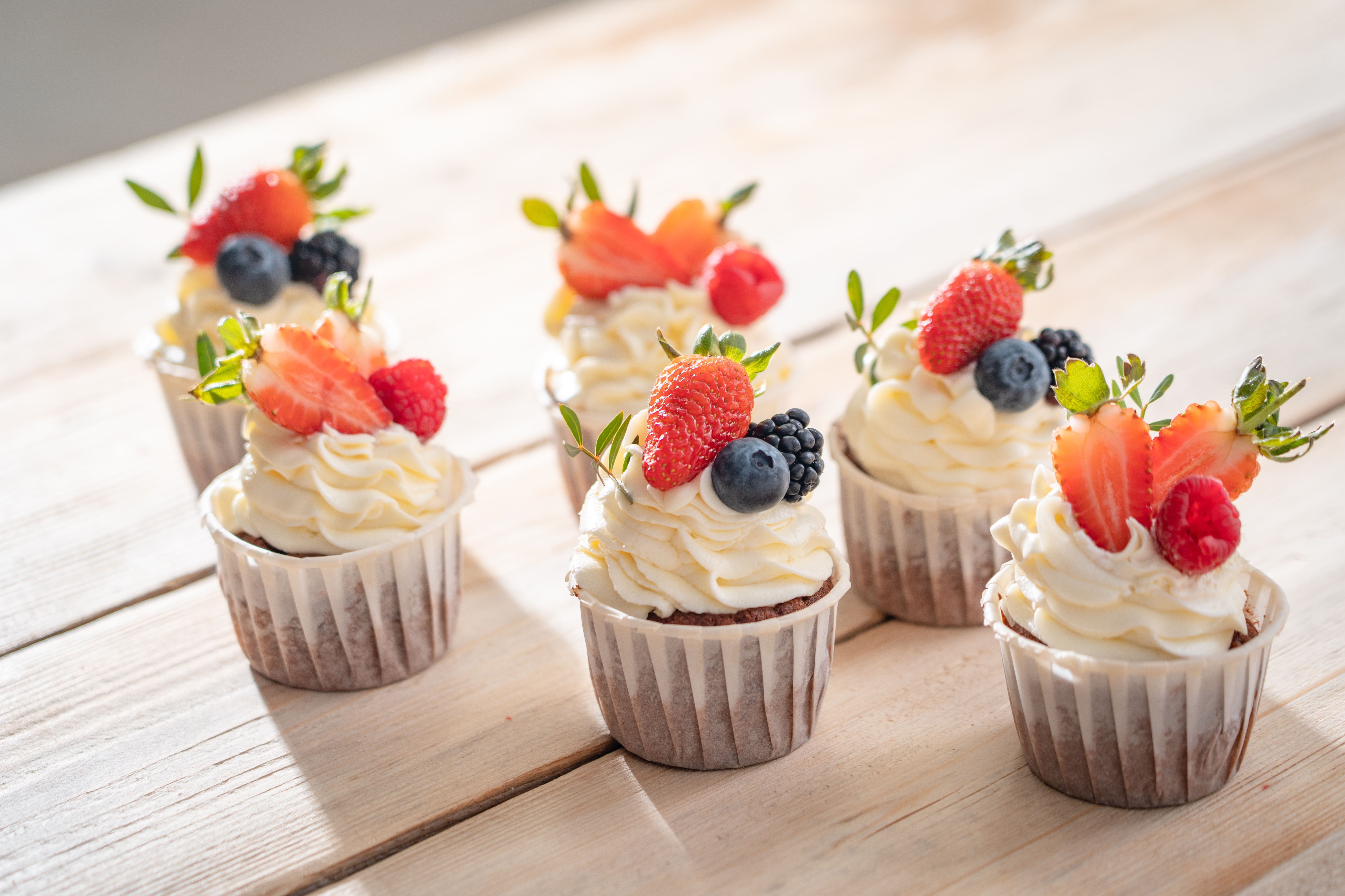 Free download wallpaper Food, Dessert, Cream, Berry, Cupcake on your PC desktop