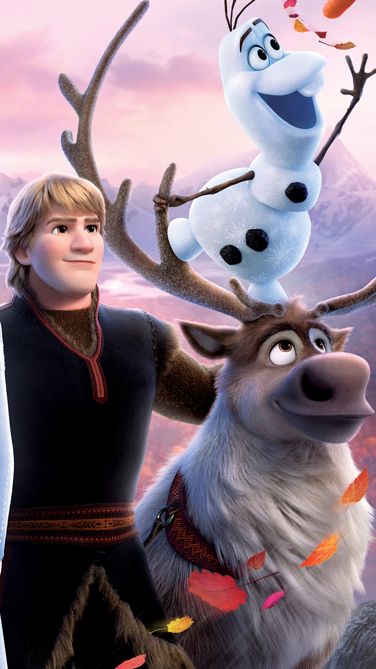 Download mobile wallpaper Movie, Kristoff (Frozen), Olaf (Frozen), Sven (Frozen), Frozen 2 for free.