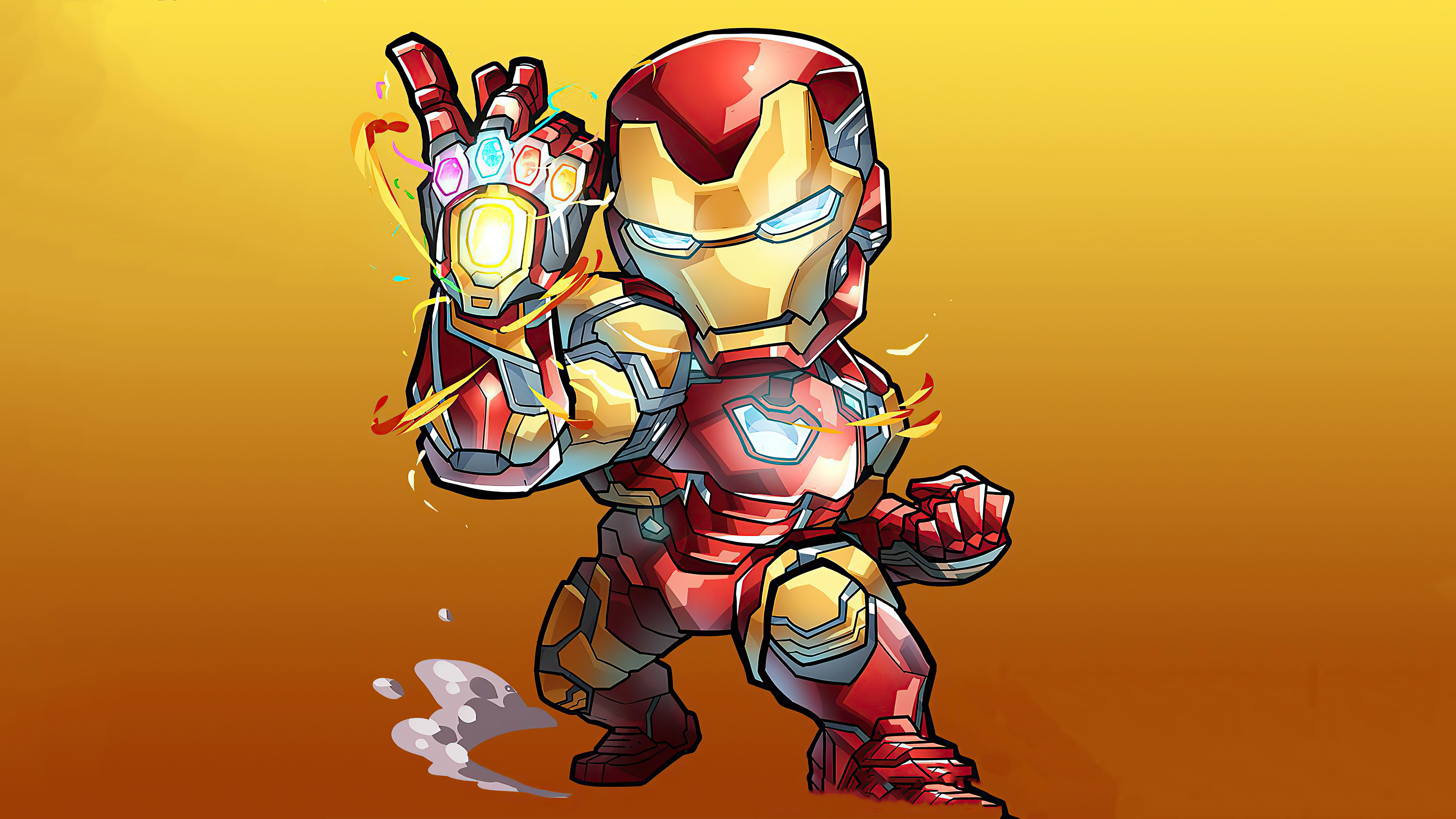 Handy-Wallpaper Iron Man, Comics, Chibi kostenlos herunterladen.