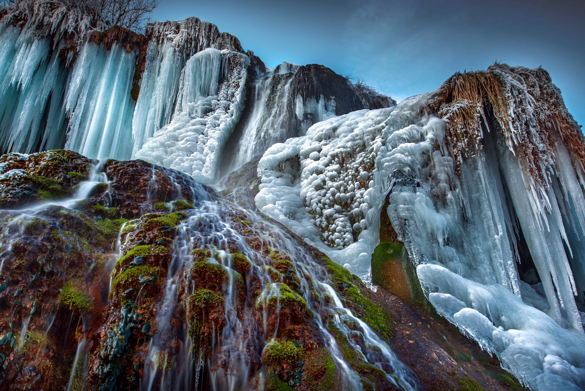 Laden Sie das Winter, Natur, Eis, Wasserfall, Erde/natur-Bild kostenlos auf Ihren PC-Desktop herunter