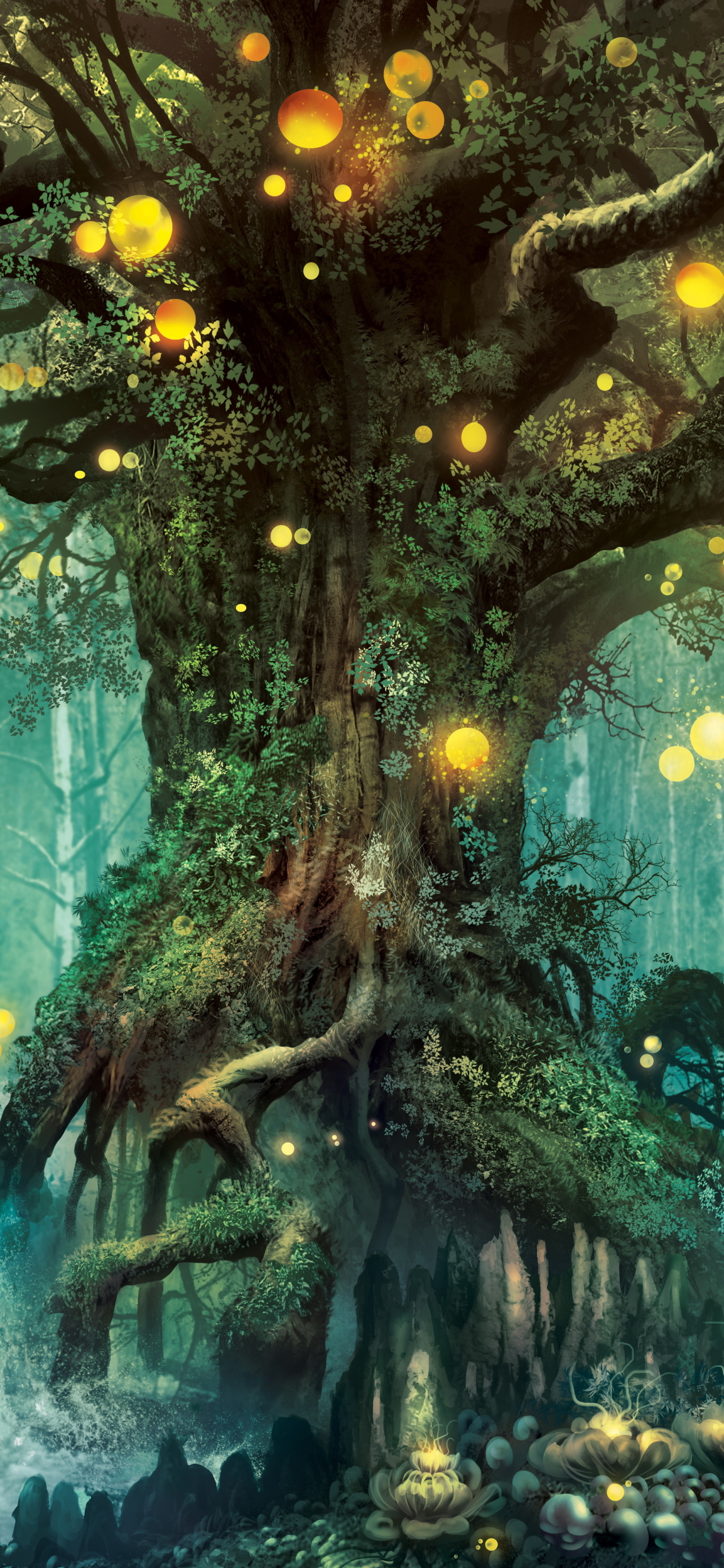 Download mobile wallpaper Fantasy, Forest, Tree for free.
