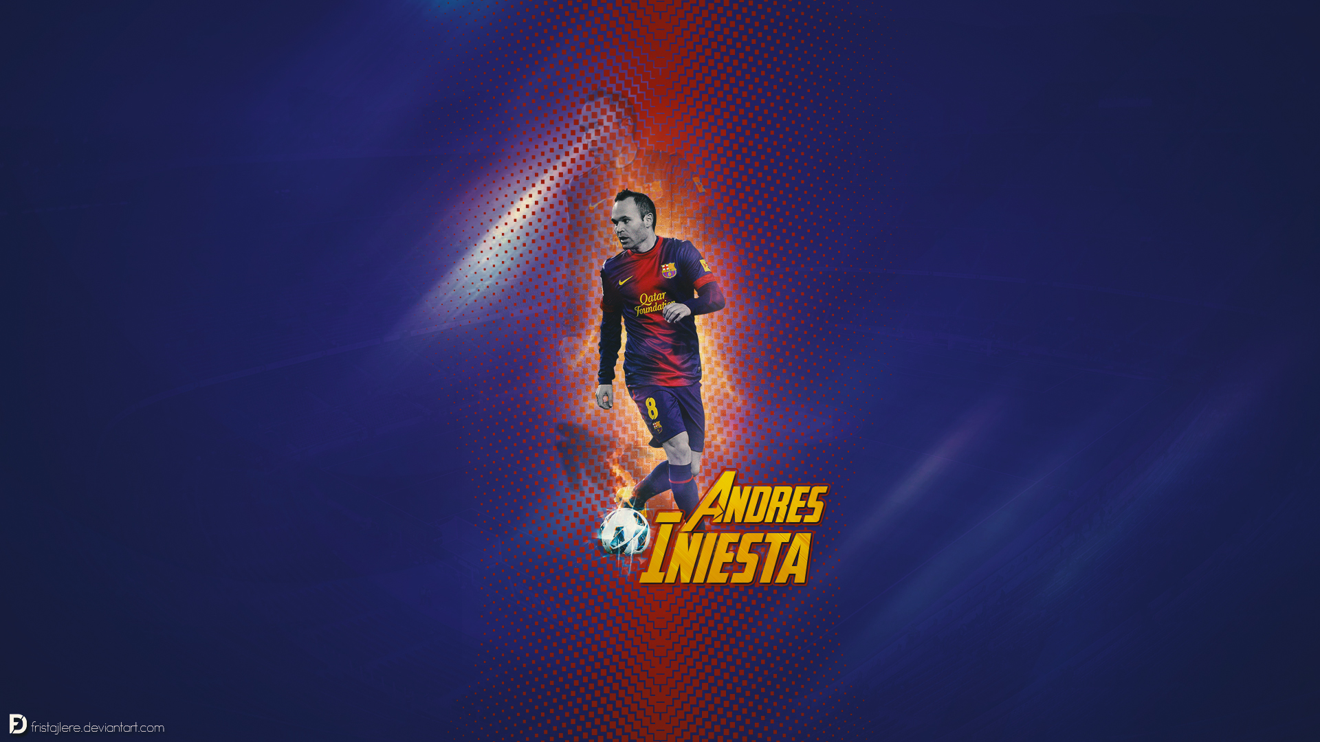 Baixar papel de parede para celular de Esportes, Futebol, Fc Barcelona, Andrés Iniesta gratuito.