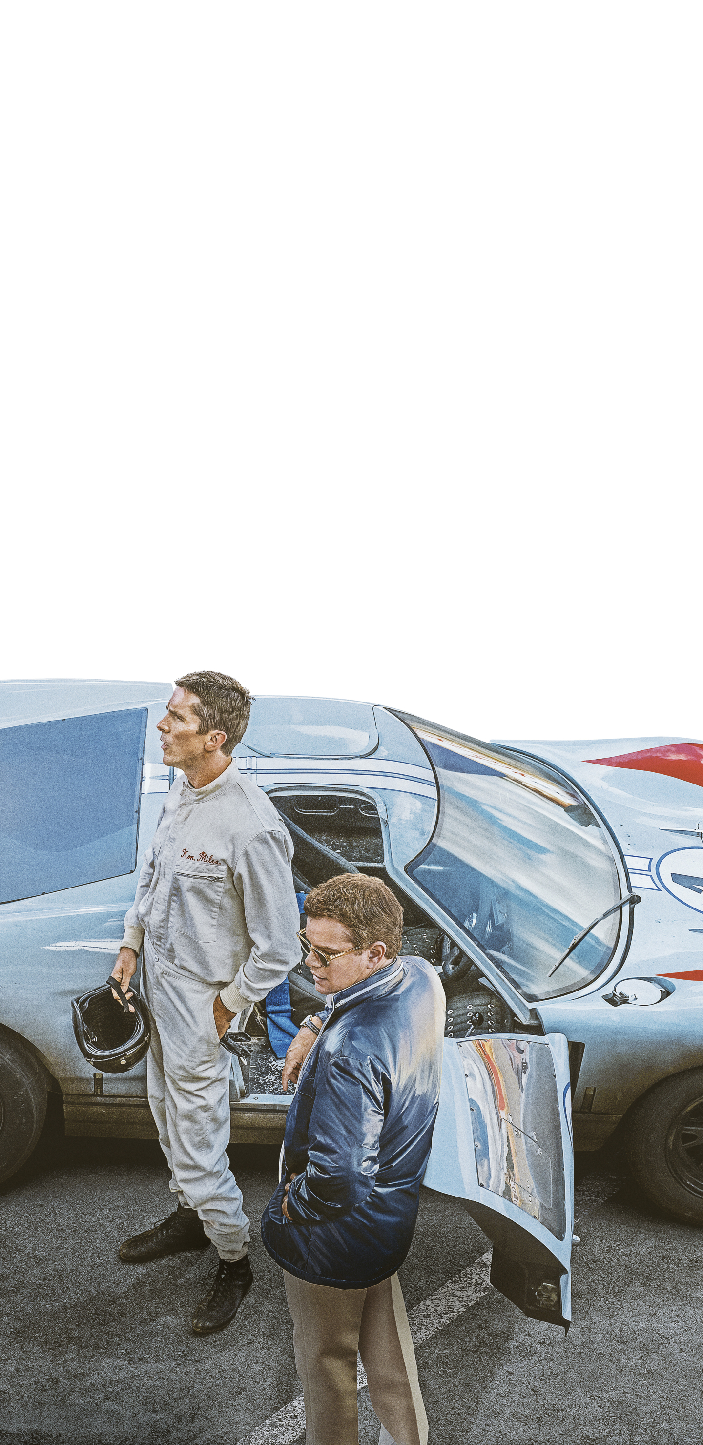 Download mobile wallpaper Matt Damon, Movie, Christian Bale, Ford V Ferrari for free.